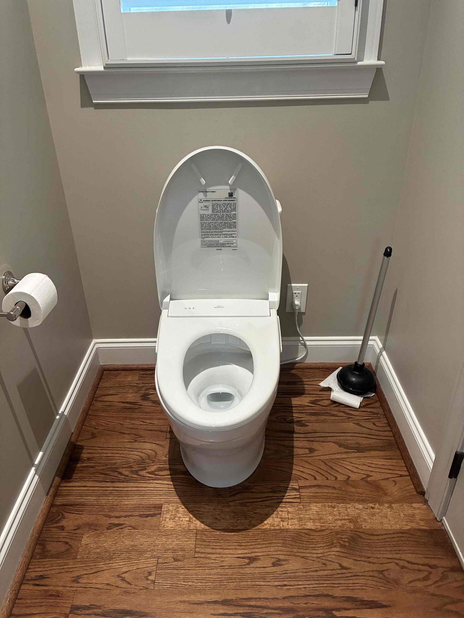 Installed customer supplied Toto toilet and bidet as well as auto flush system. Tested for proper operation 