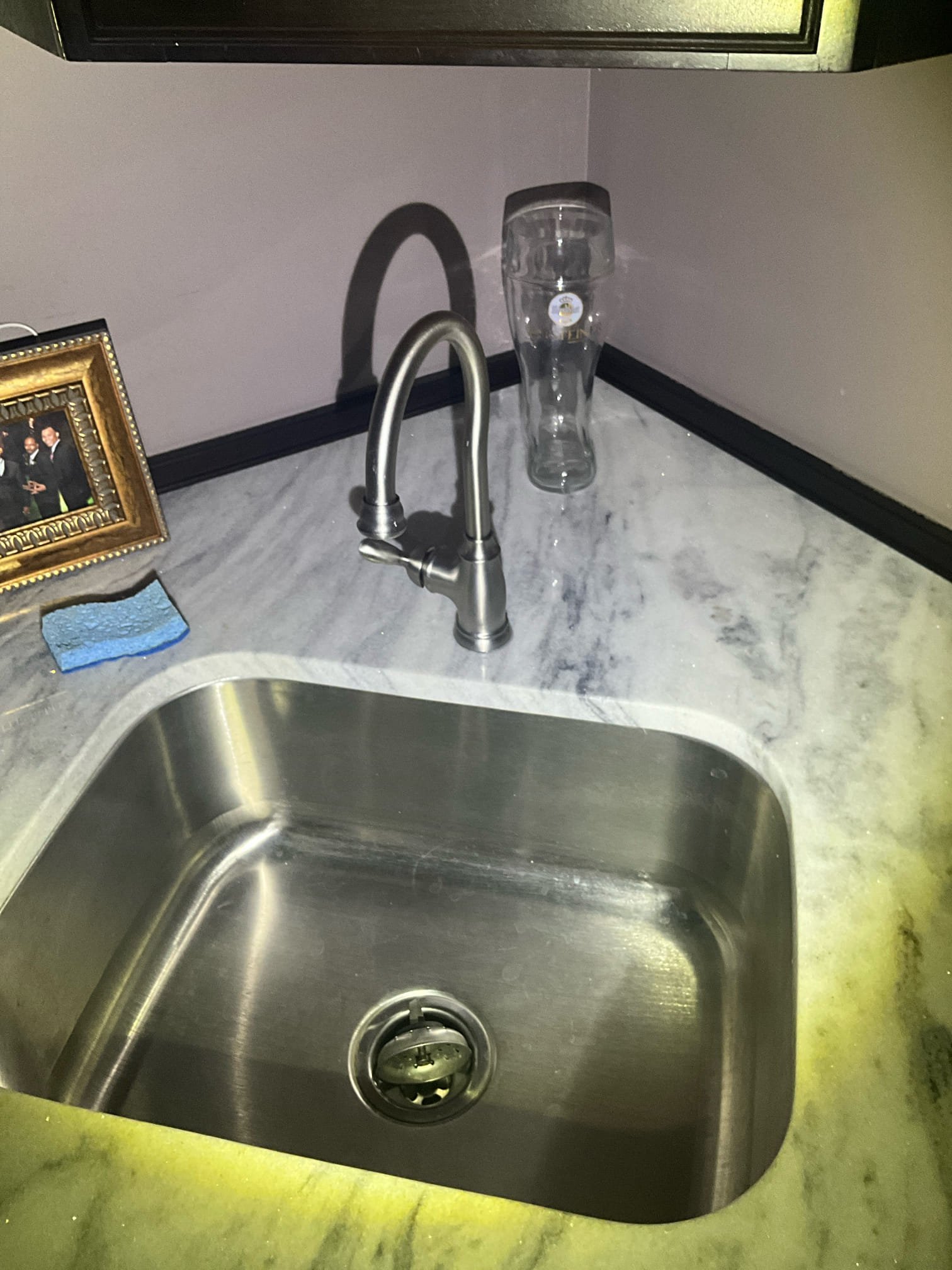 Arrived to perform annual inspection of whole house plumbing for Win with Chen membership. Did a thorough evaluation of all of the customers bathrooms, kitchen, bar sink, and laundry area. Also flushed the tank style water heater. Found a toilet in the powder room that needed to be rebuilt and was running. Attempted to tighten a loose faucet, the handle is broken and can’t be tightened, and left quote to replace four sets of supply lines that aren’t steel braided upstairs. Found a loose shower handle in basement bathroom. Reset the handle and tightened the set screw. Also left quote to replace the frost proof in the back that doesn’t flow properly. Made customer aware that we will have to cut the walls and ceiling to determine where the hose bib comes through the wall. Chen Plumbing isn’t responsible for repairs to drywall. After cutting, found that a ball valve was already on the line. Removed quoted price for ball valve, isolated the line locally with existing shutoff, and replaced t