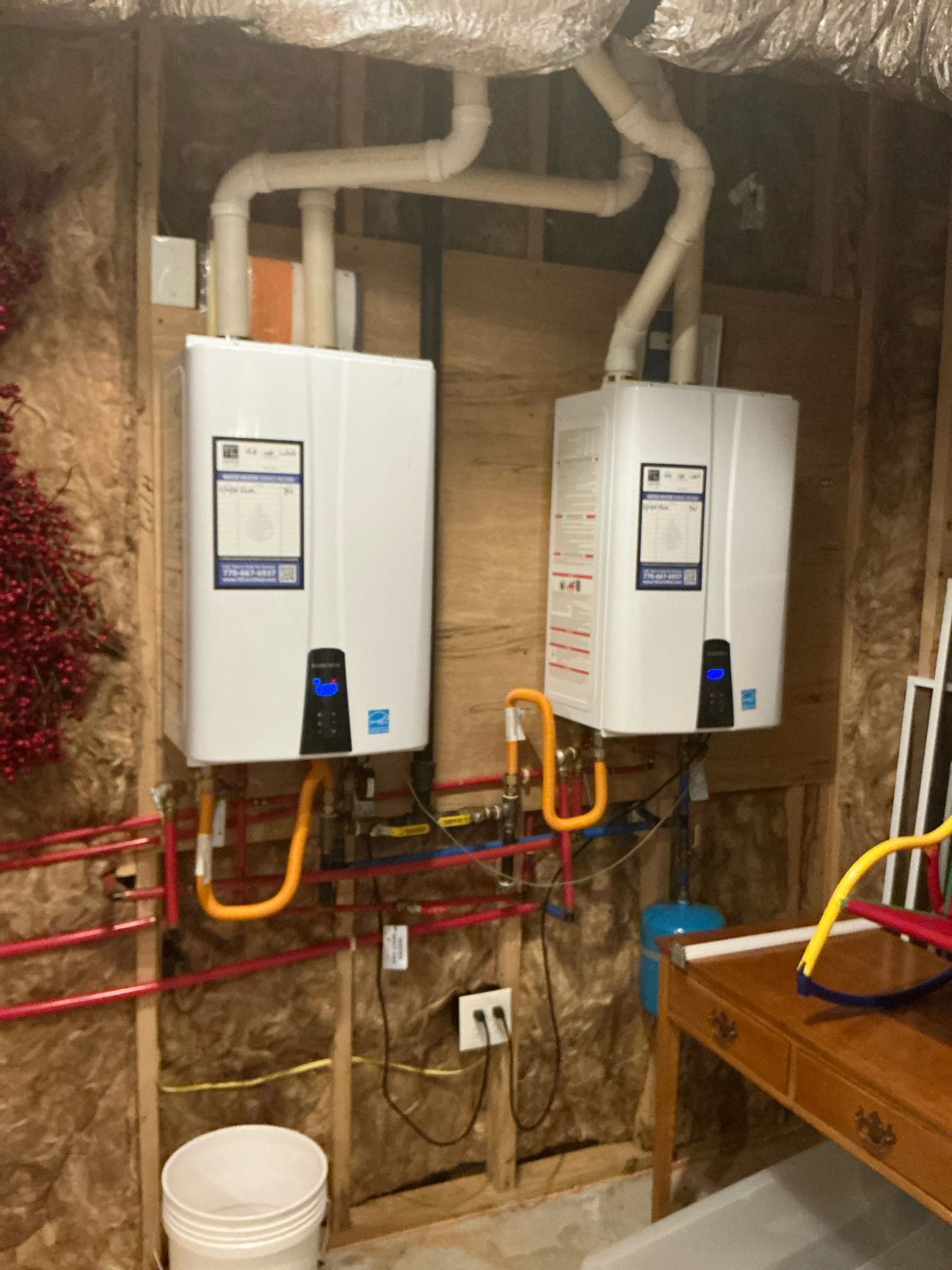 Diagnosed leak through ceiling coming from kitchen above. Water was turned off upon arrival. Turned on water and tested thoroughly, found drain fitting loose by disposal vibrations and leaking when turned on, no under leaks detected. Advised customer to check area regularly to see if issue returns. Gave contact for provision restoration.

Provision restoration 678-383-0889