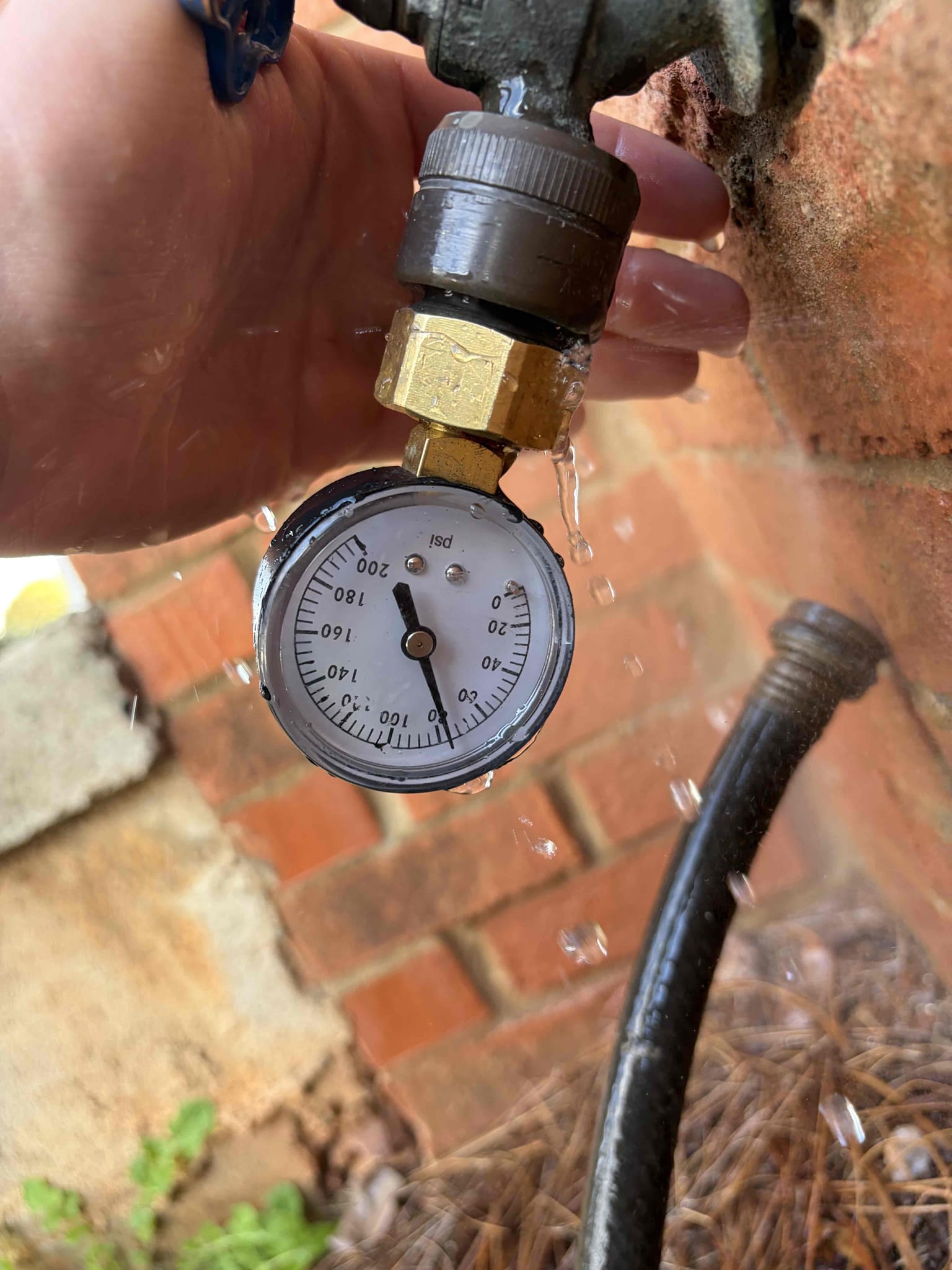 Hose Bibb replacement 
Pressure reducing valve replacement with main shut off 
For this job the customer tried to repair his outside hose Bibb and as a result he turned off the main shut off valve in the crawl space and when he did that the gate valve started to spray. So therefore he called us and we took care of the job. The job was to replace the main shut off valve for the home, however the main shut off valve was to close to the Prv, so therefore we replaced the Prv and the shut off valve in the crawl space. The hose Bibb in the front of the home also needed to be replaced so therefore we were able to cut the pipe from the outside and replace the hose Bibb, the previous hose Bibb stuck outside of the wall, this one does a little bit as well. Did not take a look at the water heater, we didn’t go inside for this job. Once complete, we have leak free connections. 