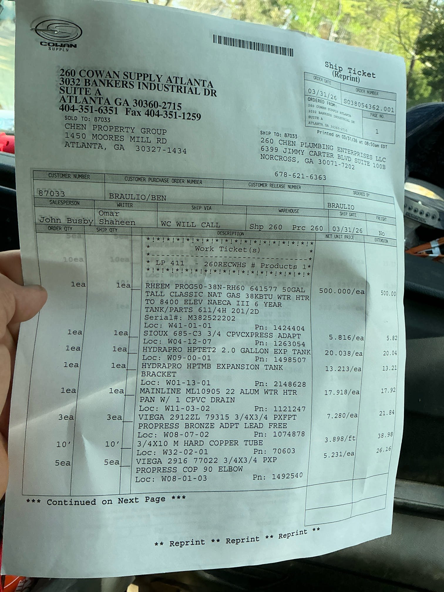 re-piped horizontal drain lines for two bathroom groups and corrected improper pitch by lowering mainline approximately 3 to 4 inches to ensure proper flow. We also pulled and reset two toilets with new flanges and reconnected to the new PVC system. We ran the line to the kitchen and tied to the existing PVC Kitchen line was left as is per customer request. 





We replaced the front and rear hose bibs. Furnish and installed a new 50 gallon water heater with a recirculation pump and comfort  t at the furthest  fixture. As well as installed a PRV and set pressure to 60 psi.



All work has been thoroughly tested and confirmed. Leak free. System is operating as intended at this time.