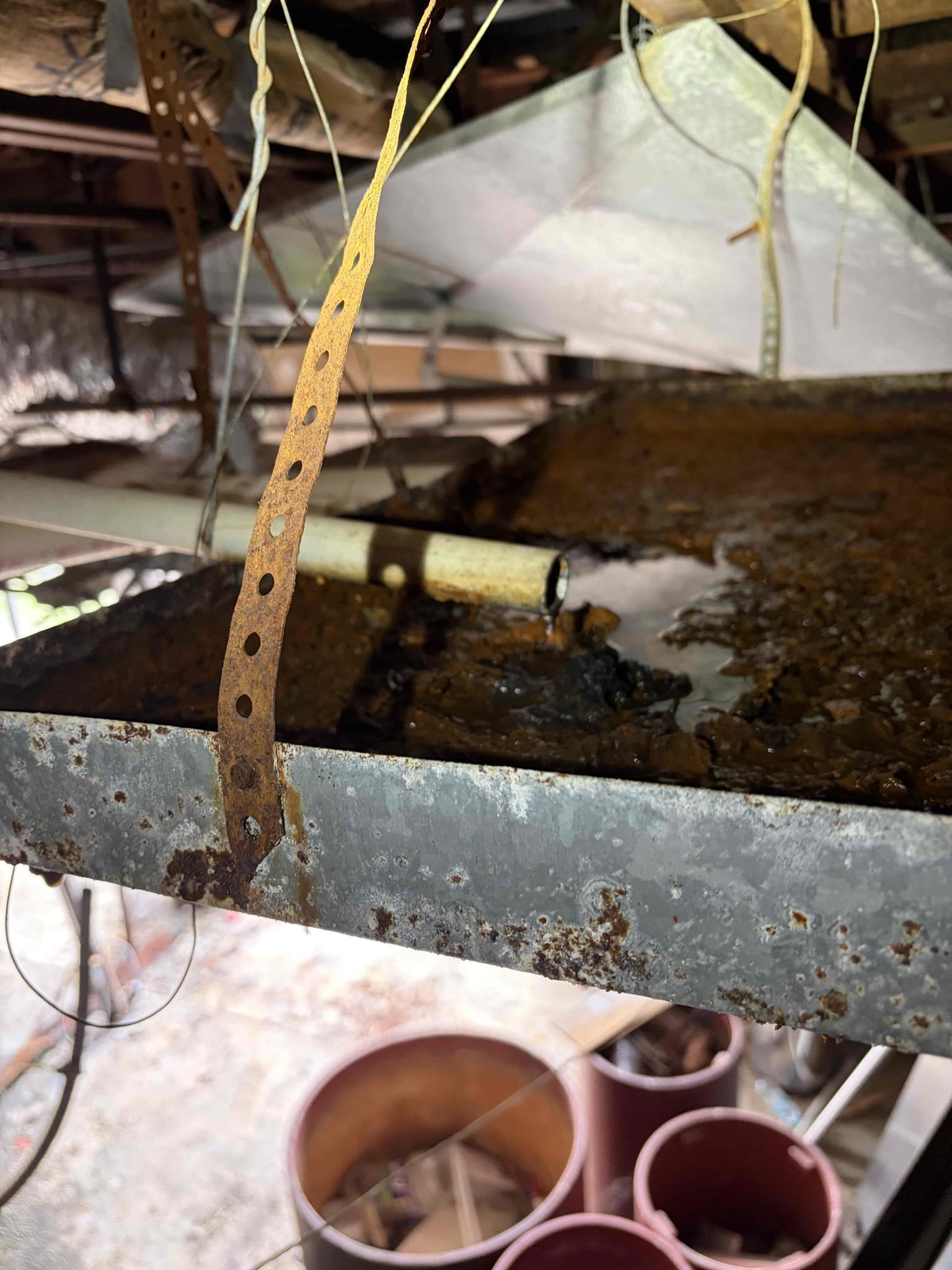 For this job came out here to investigate a leak. The leak is coming from two different places a technically have three different leaks however, one of the three leaks is not caused by a drain or waterline. It looks like to be a grease issue coming from the floor, unable to determine where however it’s for the other two issues it’s a factor of continent state line for either the icemaker and or the AC unit is leaking down in the center of the front of the building. In addition to that what I recommend for that is to rerun that three-quarter PVC line bring it down the wall and drill a new hole through the center block wall to penetrate the new PVC line out in addition to that the other leak is coming from the wash basin/mop sink area, in order to fix that we’ll have to jackhammer up the floor and replace the floor drain along with the P-trap so it’s all brand new pipe paperwork replaced the ABS piping with PVC and connect back into the regular drain. We will be not responsible to put th