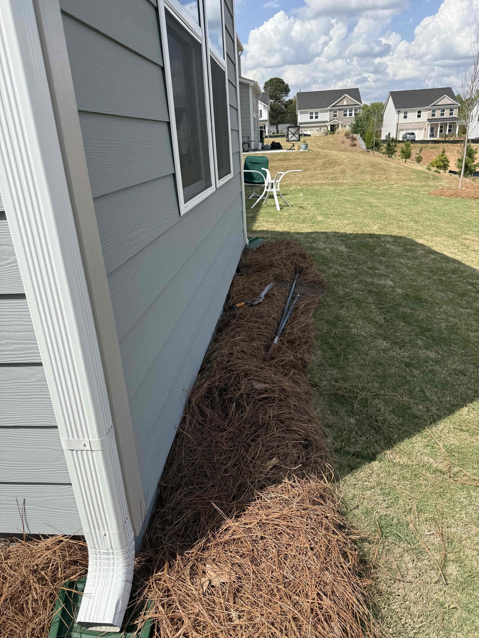 Customer needing gas line ran upon arrival. Customer stated he wants to add a grill in his backyard and needs a gas line ran. Informed customer we could run a gas line underground with a tracer wire from the meter to the location of the grill. Gave customer estimate, customer declined estimate 