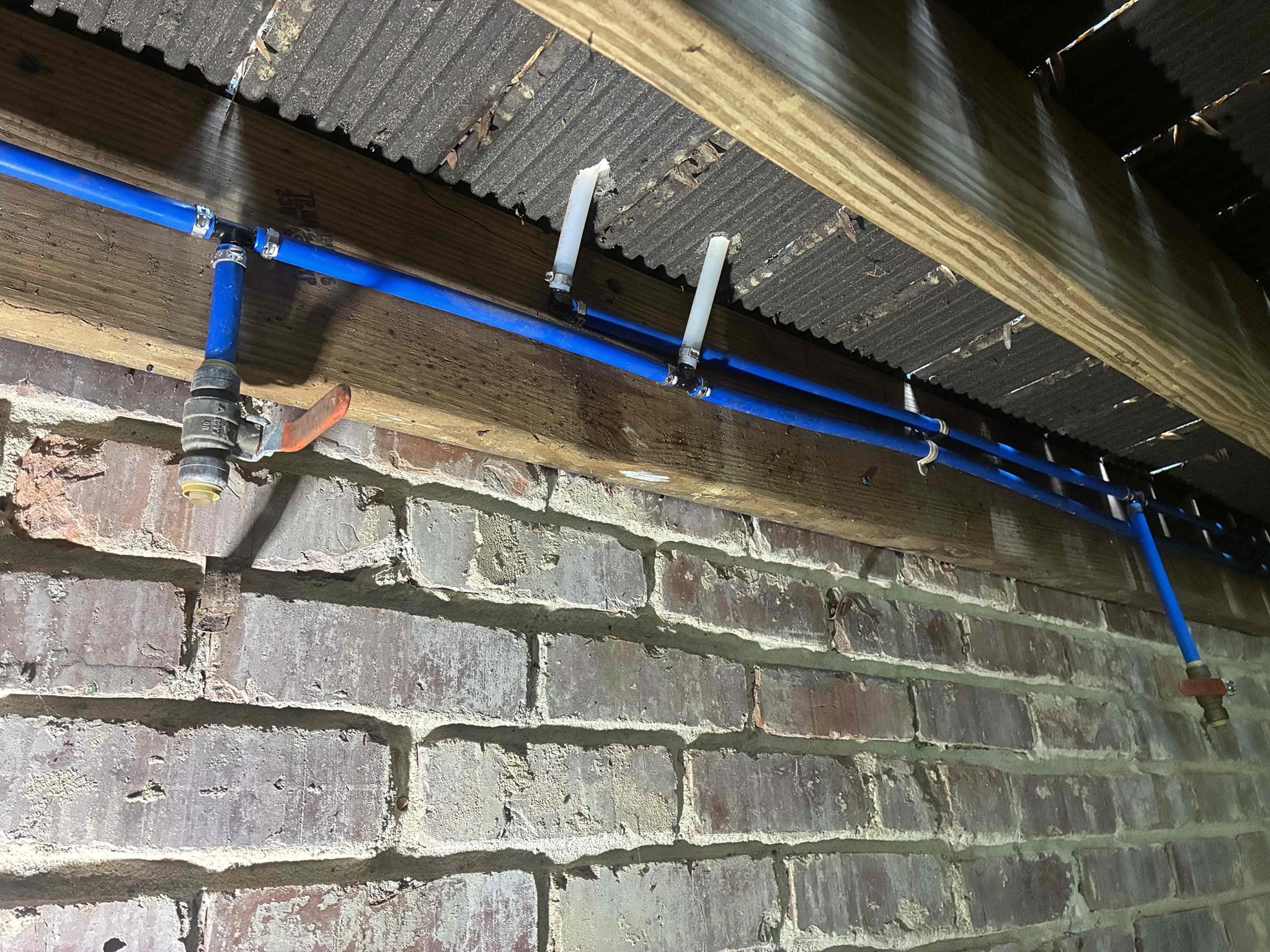 Customer wanted to replace customer hot cold hose Bibb located outside with actual hot cold yard faucet. Gave options for replacement. After securing faucet to custom wood work. Re attached hot and cold lines to fixture and tied into existing lines. Checked for leaks and proper function. Not responsible for custom wood work. 