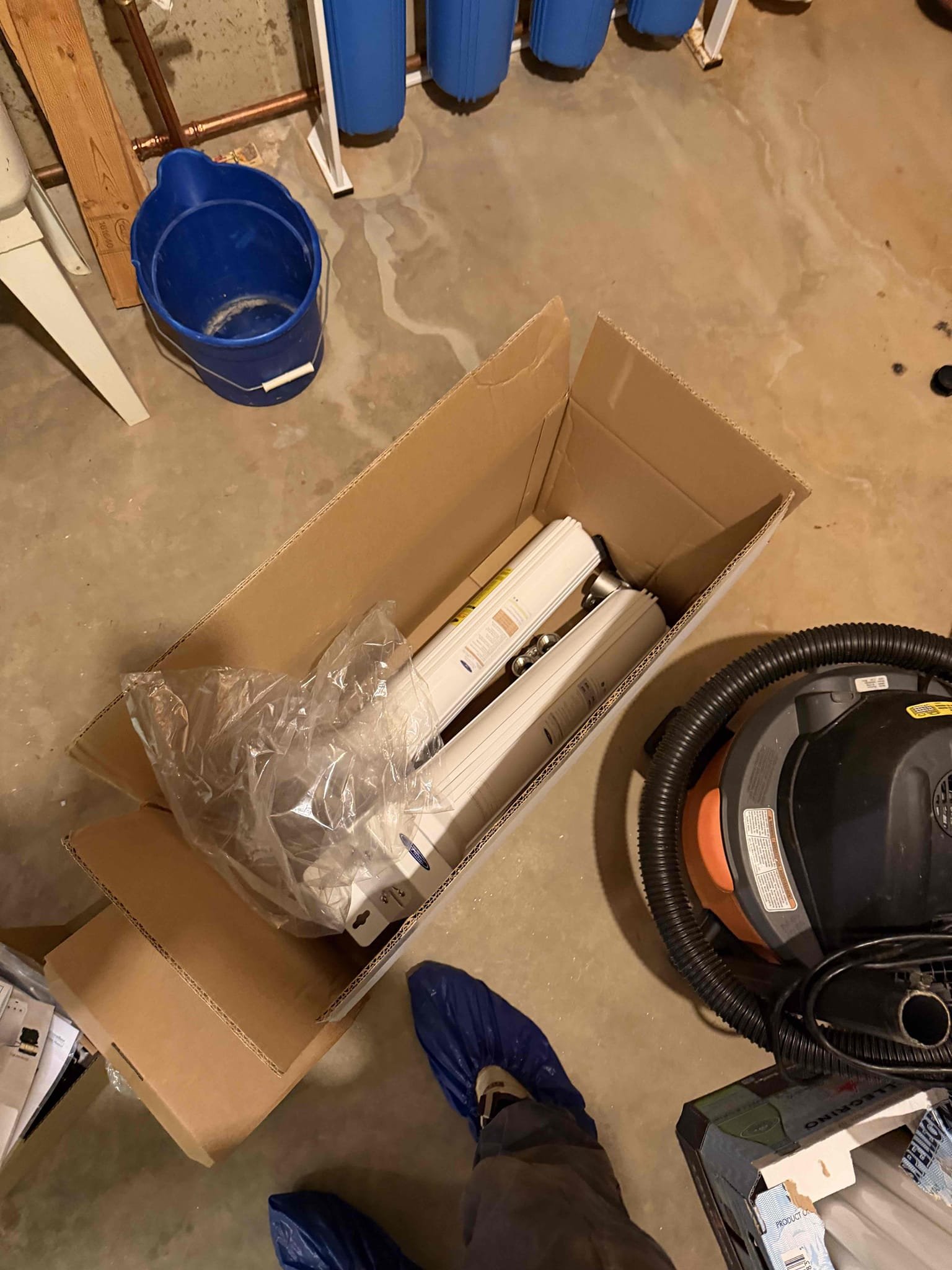 Customer stated that they wanted new house water filtration system installed. Customer already had water filtration system. Took a look at everything that is involved into installing new filtration system and sent customer quote to install Customer supplied water filtration system. At this time, customer didn’t want to proceed with any work.