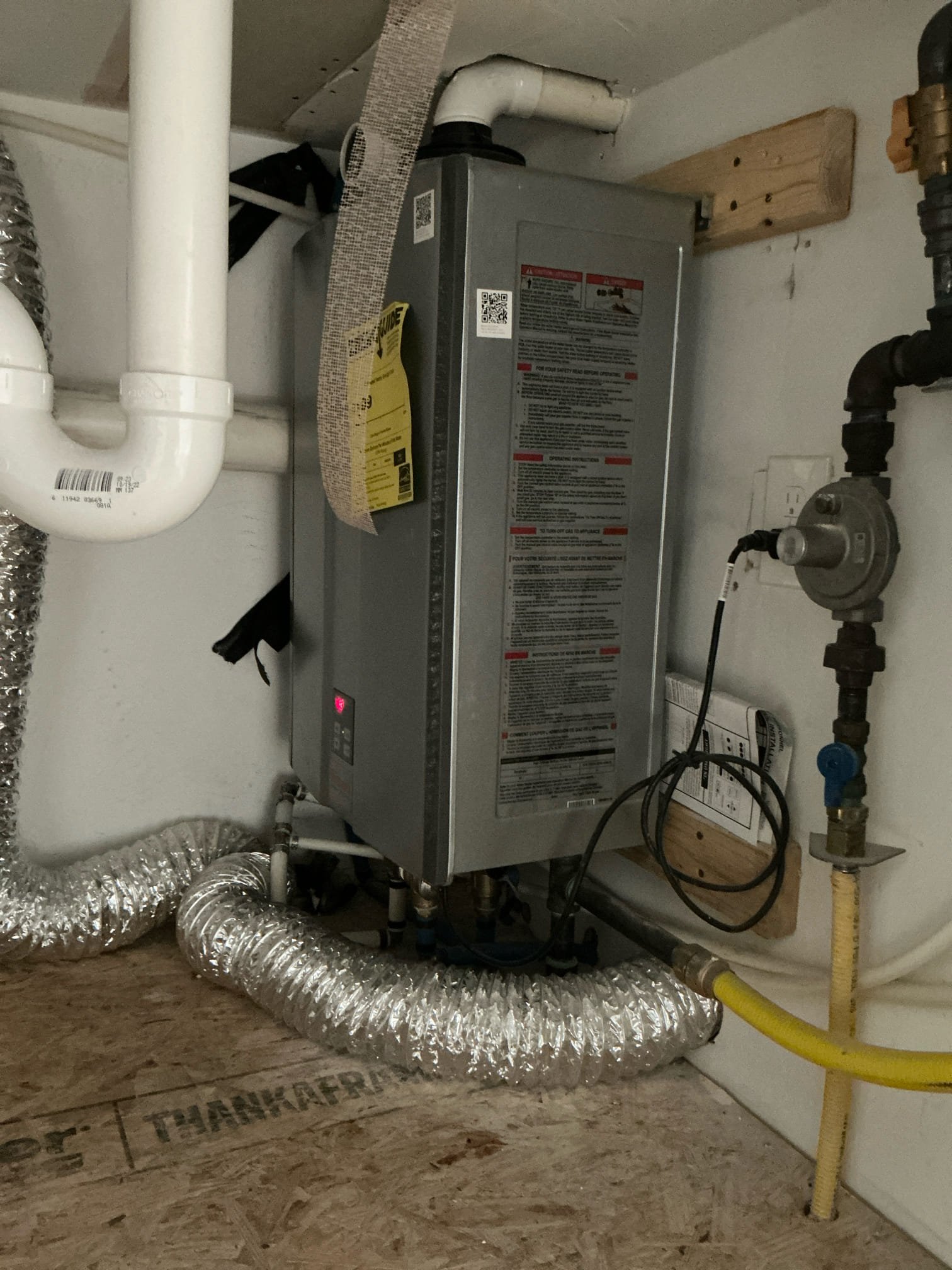 Customer wanted a tankless flush. Tankless is from 2008. Left estimate for flush and did not recommend due to age and no service records. Left estimate for tankless swap out.