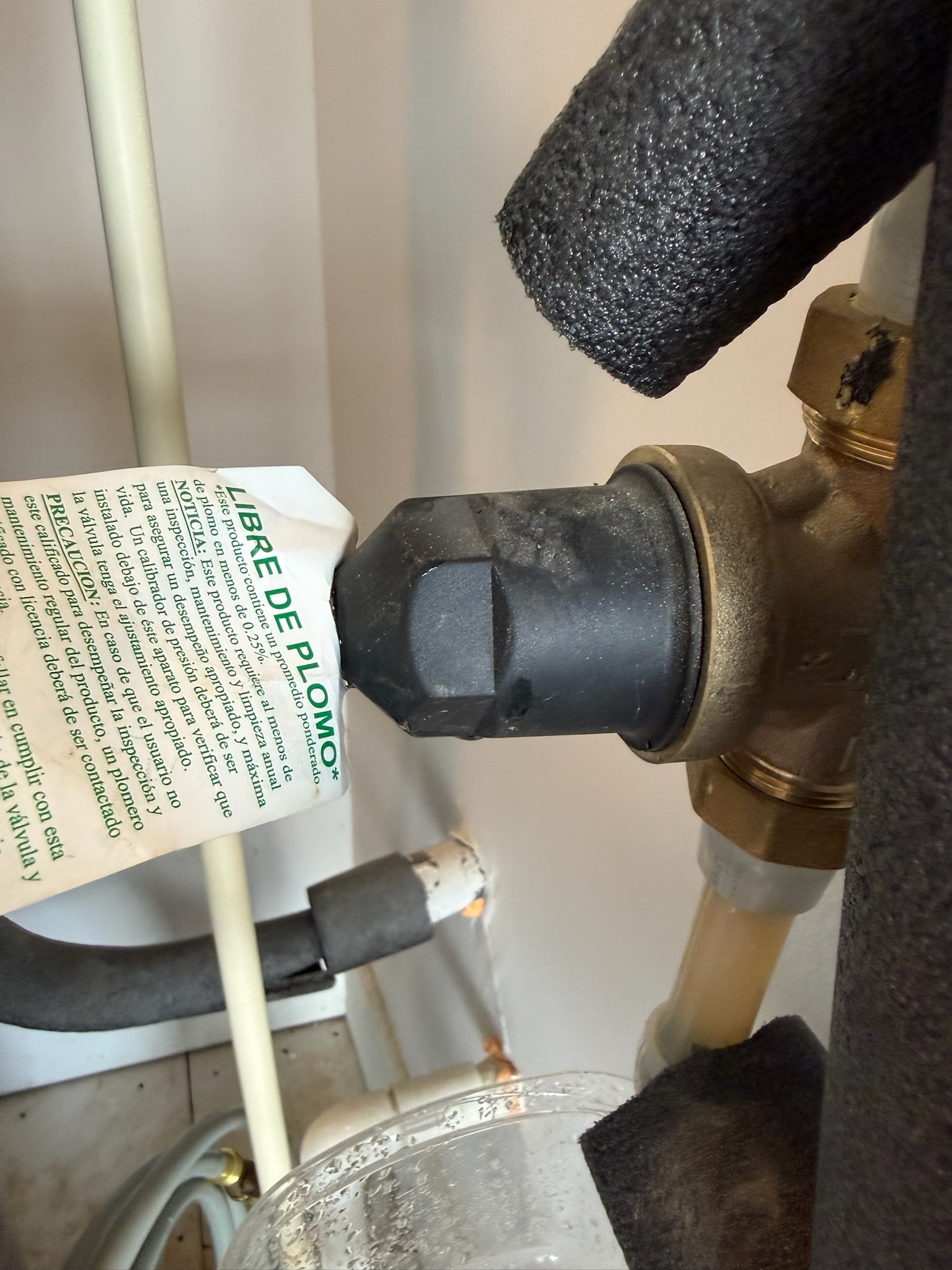 Customer had leaking PRV in garage. Also found pressure to be high. Suggested to replace PRV. Gave options for replacement. After replacing PRV, checked for leaks and proper pressure from PRV
