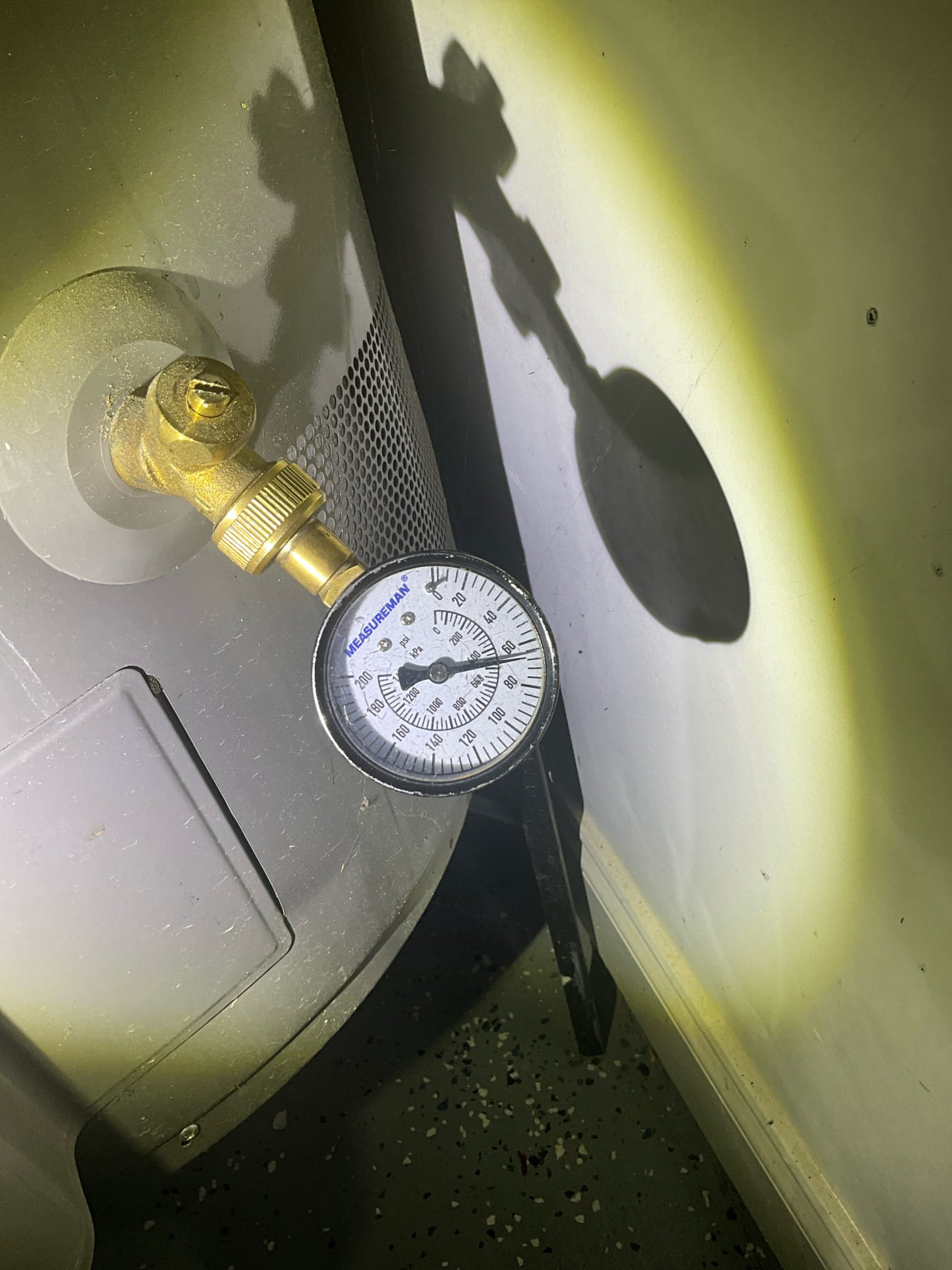 Customer had a hose bib in the back yard that wasn’t working. Determined the location of the ball valve that wasn’t isolating the hose bib and turned it on. Hose bib is working correctly now. Pressure to the house is in a safe range and water heater replacement is recommended. Left quote for both options. 