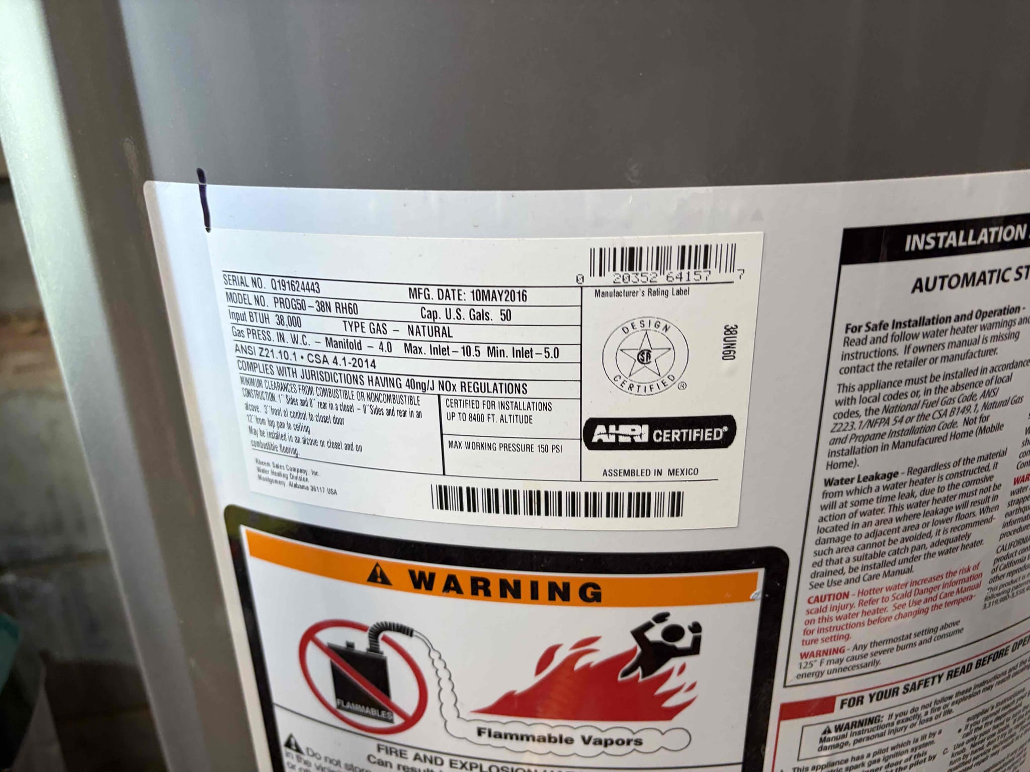For this customer, they have a couple things that are needed to be done. They need a new gas line from the meter to the pool heater that needs to be replaced so therefore I gave an estimate to do that. Customer was curious about some gas logs converting them to regular ones to go cut the water heater, water heater is in 2016 in addition to that the service top valves behind the toilet and two in the kitchen sink. I recommended to get those replaced to compression because of the shark bites. In addition to that the toilet replacement with a scope at this time just an estimate