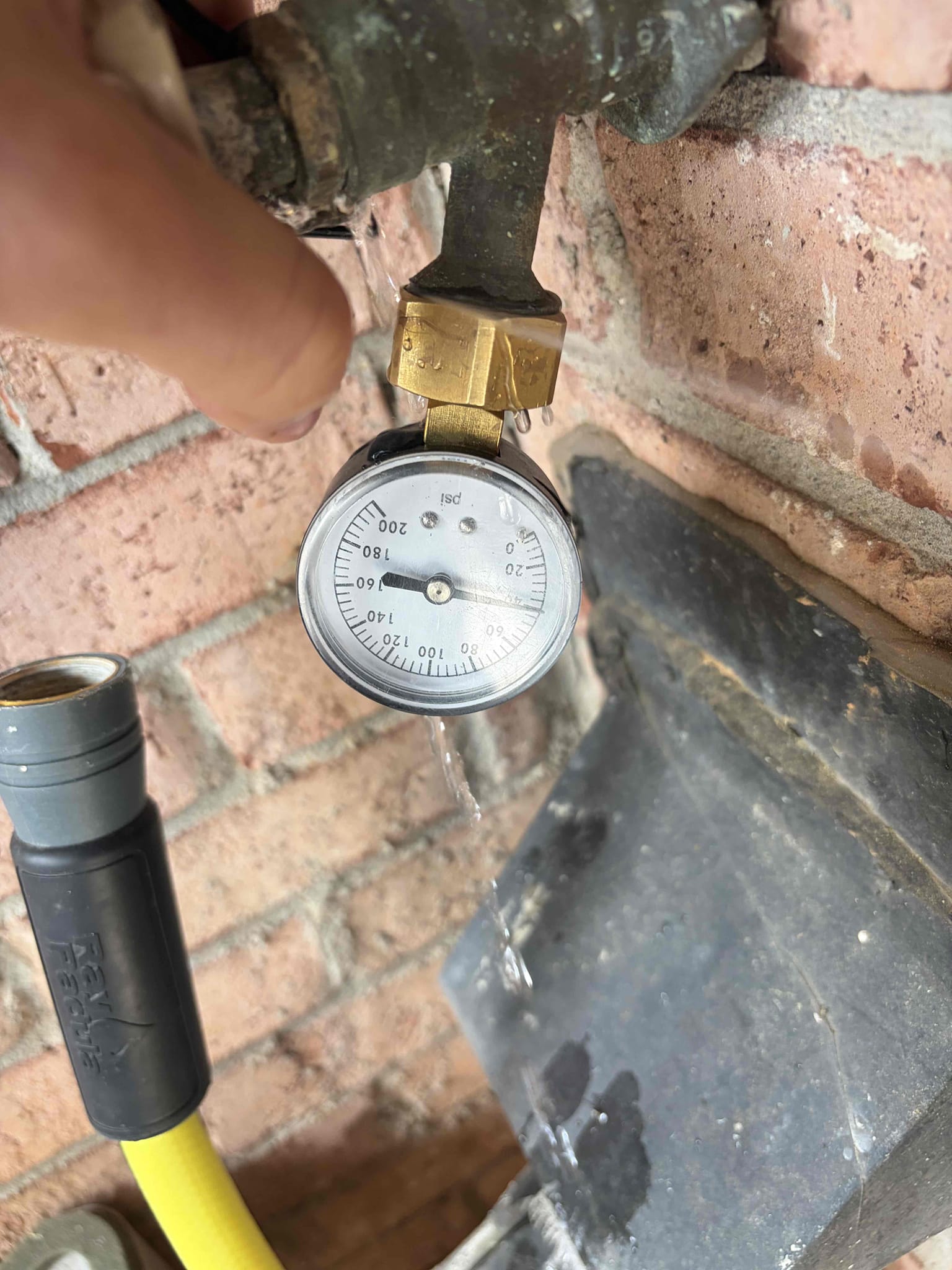 For this customer, they have a wet dry spot in the ceiling in their dining room and what is above. It is a toilet sink shower in the tub so therefore I took a look at everything and the only two things that makes sense for me. Are the tub overflow drain line and potentially a previously clogged toilet however the toilet has not been clogged previously so therefore it’s making me think it’s a bad wax seal. Also recommended to open up the ceiling to see if that is the problem. However, the customer wants to monitor it because she just noticed it yesterday and she wants to be sure that it is nothing major at this time. I checked her water pressure water pressure is fine in addition to her water heater. Her water heater is brand new