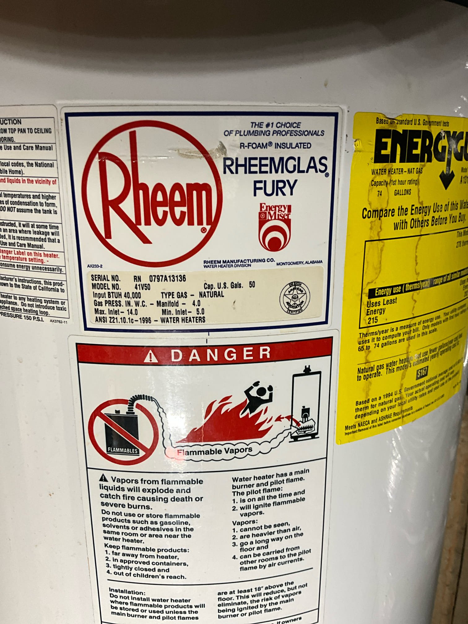 Call for tub spout running.

Arrived and met with Ms. Gracie and her son. They stated that the shower couldn’t be turned off and they had to shut off the water to the whole home. This started yesterday.

I inspected the shower and found a Moen single handle shower valve. When turning the stem I could feel that it has separated and would not rotate to turn water on or off. Pressure regulating valve was from 2006/2007. Water heater was from 2007. 

I removed and replaced the shower cartridge. After pressurizing the home and testing, I reset trim and handle. I applied silicone behind the escutcheon.

I discussed my concerns with the water heater and pressure regulating valve and advised Ms. Gracie that I recommend replacing both as soon as possible. 