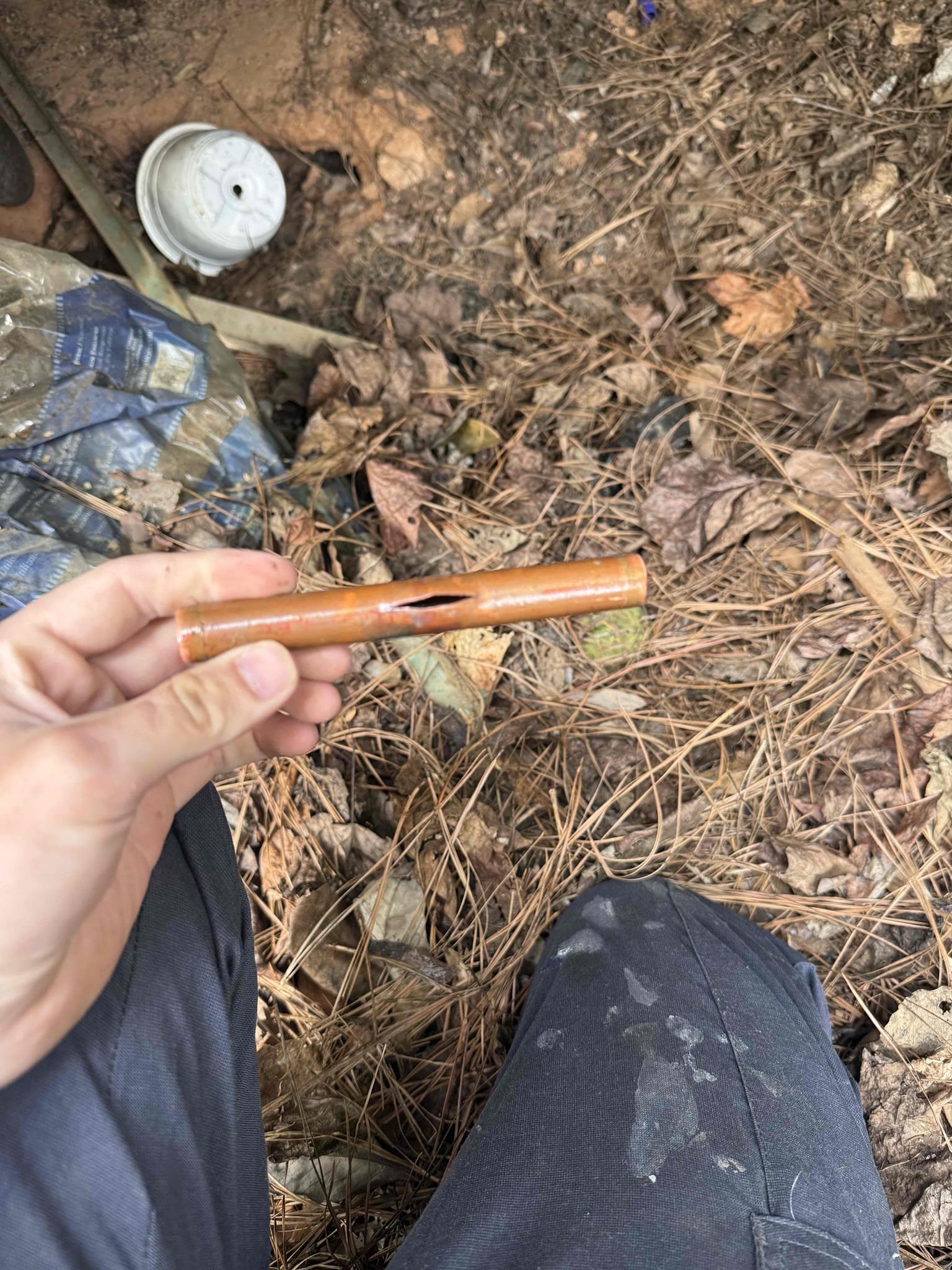 Leak on hose Bibb line upon arrival. Customer stated they had the hose Bibb shutoff for the last 2 years due to it having a freeze break and now they want to repair it. Informed customer we could cut out the bad section of pipe and replace it. Also recommend customer replace gate valve to eliminate any future problems with shutting off the water to that hose Bibb. Gave customer estimate, customer approved estimate. Cut out busted section of 1/2 inch copper line and replaced it with a new section. Also installed new ball valve in the crawlspace. Turned water back on to check for leaks and found no leaks. Customer now has water to their hose bib and no leaks upon departure 