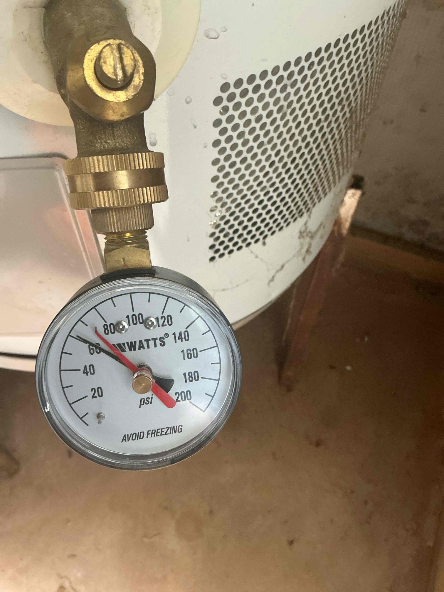 Replaced Prv in mechanical room near water heater by customer request.