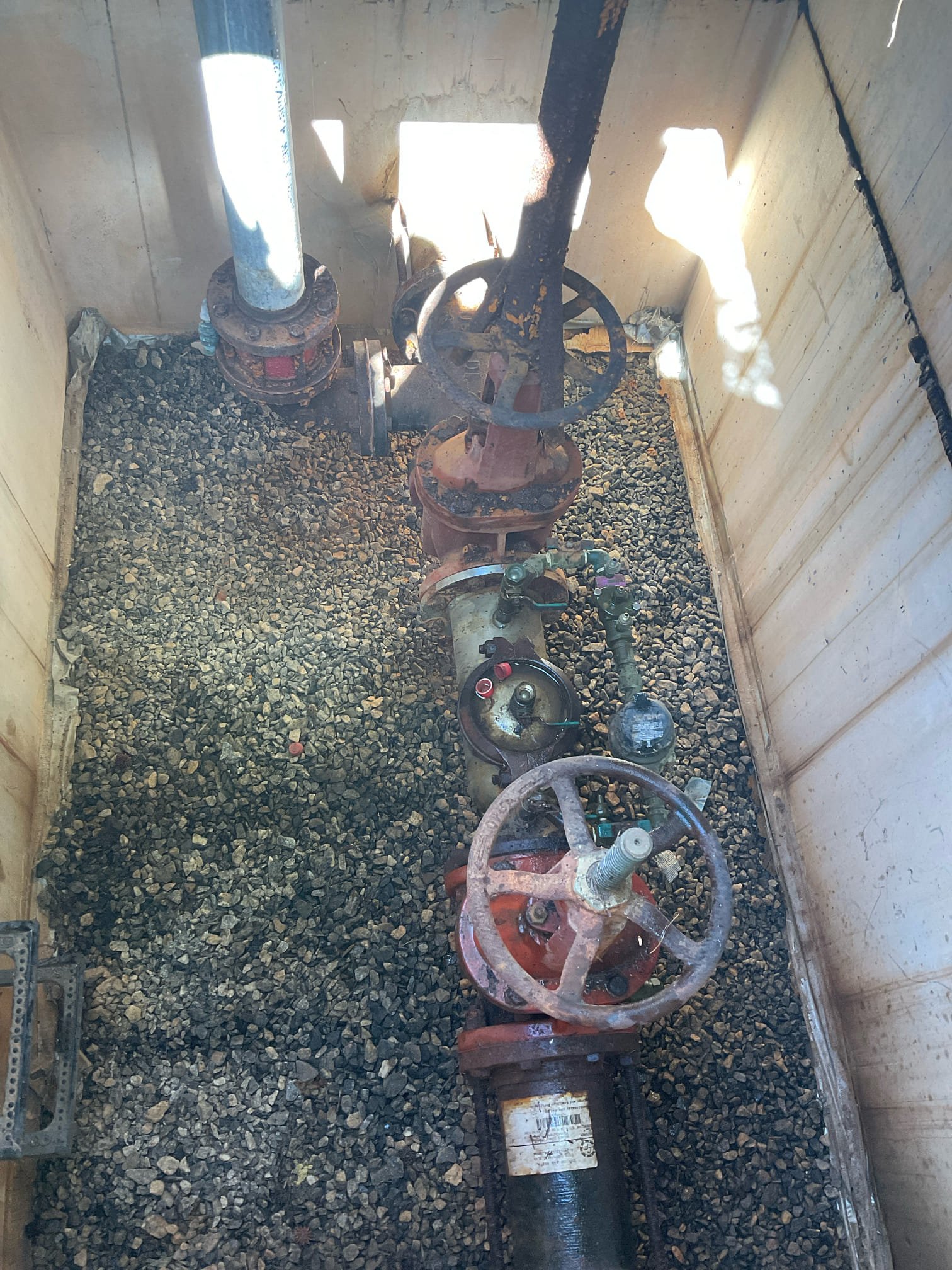 Quoted a 6” fire sprinkler system DCDA backflow preventer replacement today , while I was down in the valut for checking and measurements, one of 6” gate valve staring leaking , notified mr. Parker for that as well . 