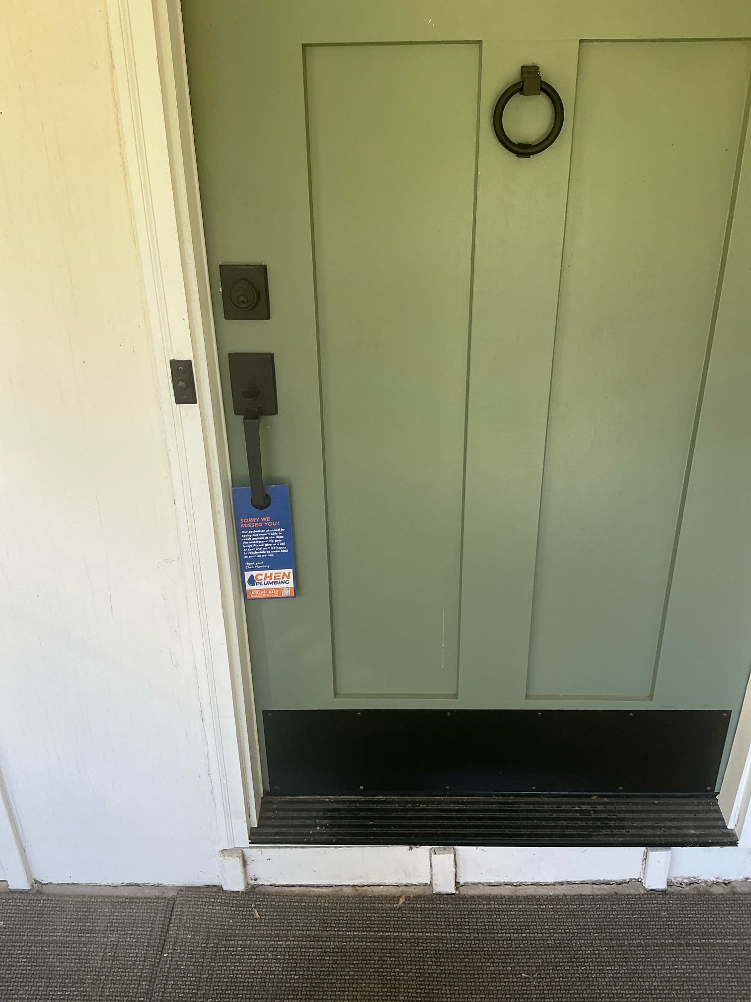 Looked at in basement. Door left unlocked. No one home.