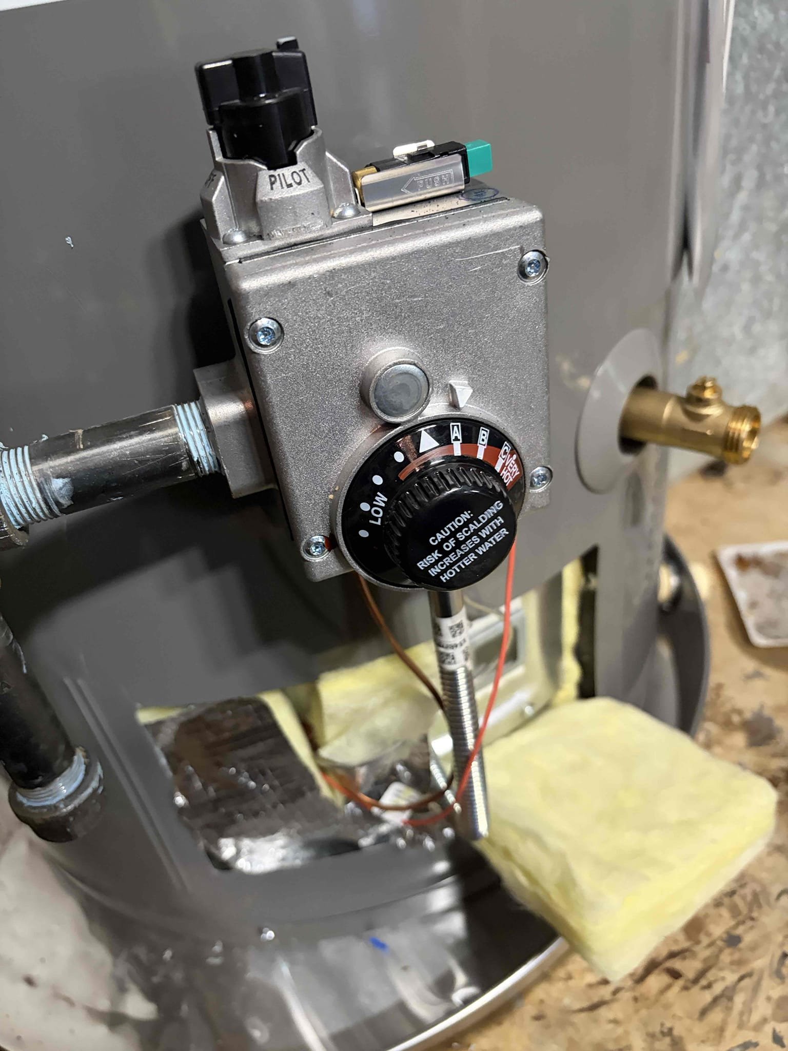 Replace 40 gallon water heater with a 50
Replace pressure Reducing valve and shut off
Cap two water lines-courtesy 
Flex shaft floor drain
Remove dishwasher 

For this customer, we replaced in new pipes the water heater because the water heater was at end of life so therefore we replaced the water heater with a brand new 50 gallon rather than a 40 gallon installed a new thermal expansion tank with a bracket installed a new pan for the water heater can you shut off valve as well? In addition to that we also replaced the pressure reducing valve to reduce the pressure inside the home. The prior pressure reading was 120 pounds which is too high so therefore, I recommended we install a new pressure reducing valve in order to keep that pressure lower so right now it is at 60 pounds. Additionally installed a new shut off valve for that as well.  When I came out on Easter Sunday, the customer had stated that their dishwasher was leaking and there was a potential leak that we remove the dishwas