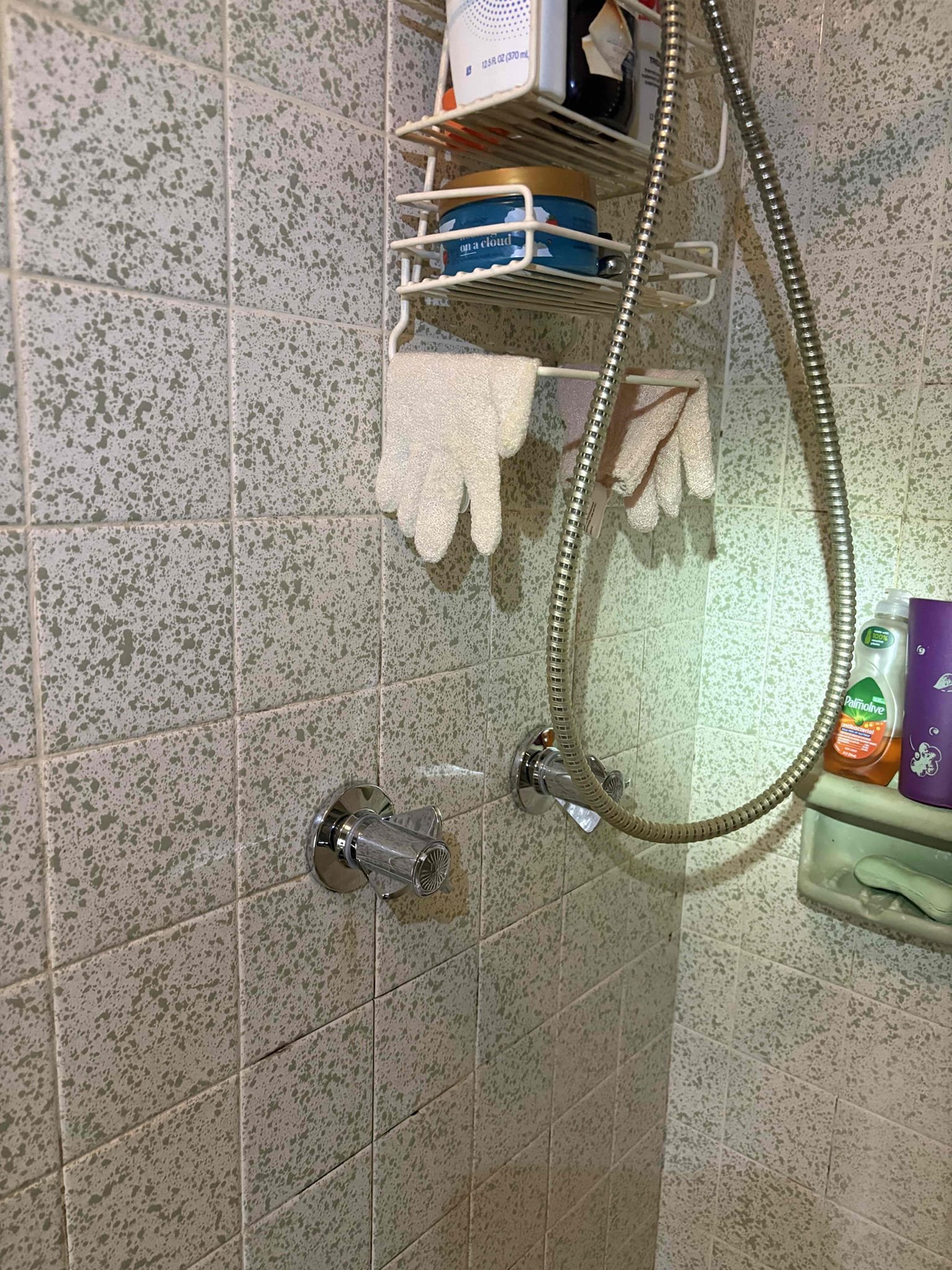 Diagnosed water leak in kitchen causing water damage. Found pin hole leak on copper line in kitchen ceiling. Shut off water to home and drain system. Cut out section of failed and leaking copper pipe, replace with new copper pipe. Test for proper operation. Also in upstairs master bathroom rebuilt shower with new stems and trim kit. In hallway bathroom downstairs pulled and reset toilet that was rocking with new bolts, new wax ring, and new toilet supply line. Tested for proper operation and no leaks found after work completed 