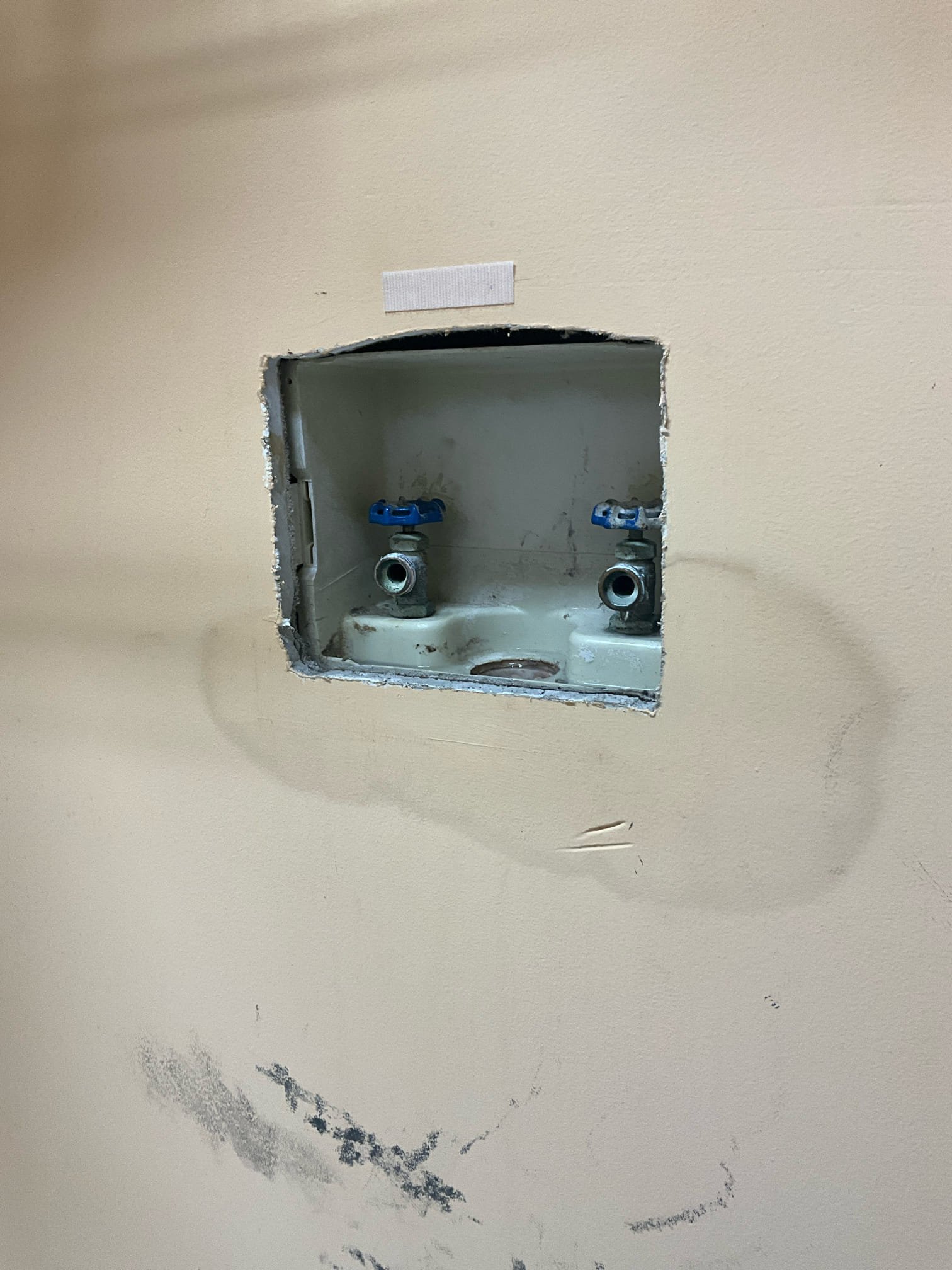 Customer had a leaking valve for washing machine box. Due to the age and condition of the valves and the box replacement is recommended. Replaced the box, made customer aware Chen Plumbing isn’t responsible for repairs to drywall, and capped gas line for unhooked appliance in the laundry room as a courtesy. Tested all work to ensure proper function and no leaks. None were found and house pressure is in a safe range. 