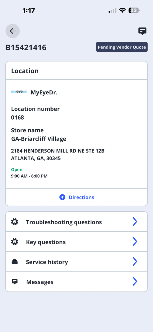Toilet cracked at the base and rocking upon arrival. Customer stated she had a previous company out to replace both toilets and now the one in the customer bathroom is cracked and rocking. Customer also stated the shutoff valve for the toilet is not working so it would need to be replaced as well. Informed customer we could shut off the water at the meter since the buildings in this complex are on individual meters. Informed customer it would be best to replace the stop, toilet, and the supply line and when we take the old toilet off we can inspect the flange to make sure it’s not cracked. If the flange is cracked that can cause the toilet to rock. Left customer with two options, the first option includes replacing the toilet, shutoff for the toilet and a new supply line. The second option is a starter price for the flange if it is cracked. We cannot give a 100% accurate price on the flange until the toilet is pulled since we do not know how the flange was plumbed in originally. I will