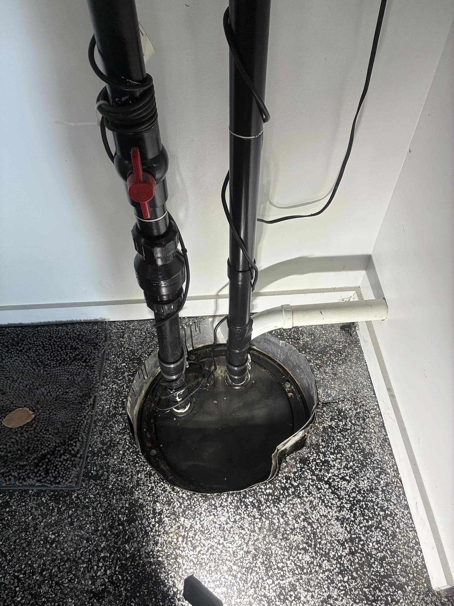 Customer had sewage ejection pump stop working. Due to age and issue, suggested to replace. Gabe options for repair/replacement. Pulled pump, cleaned area of lid, connected new pump then set into place with lid. Secured lid to basin and ran water for 10mins to ensure proper discharge of pump. Also checked for leaks. 