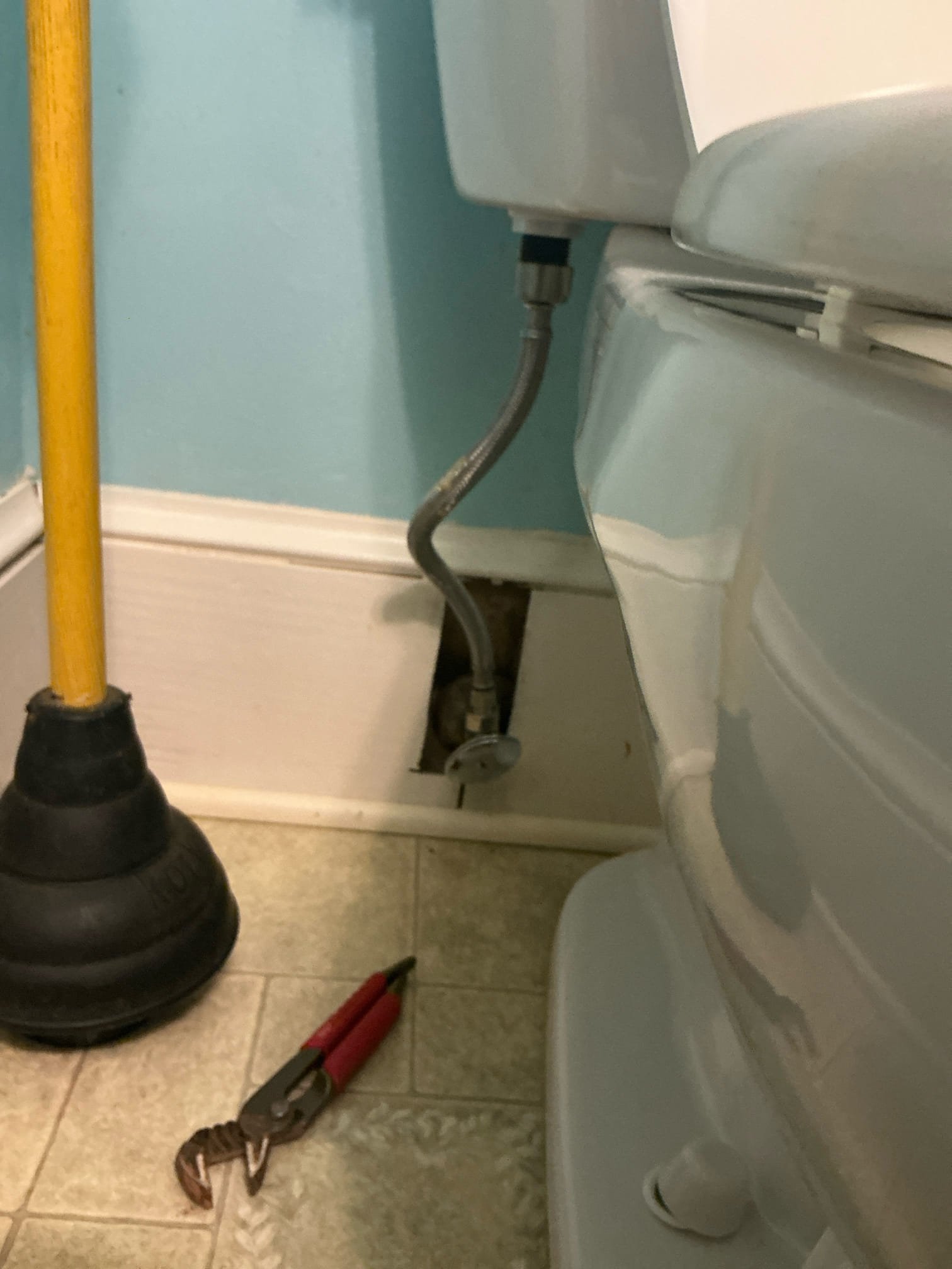 Replaced stop valves on both lavatories in upstairs jack and Jill restroom. Rebuilt both upstairs restroom toilet stop valves as a courtesy. Replaced stop valves for main level restroom lavatory and toilet. 