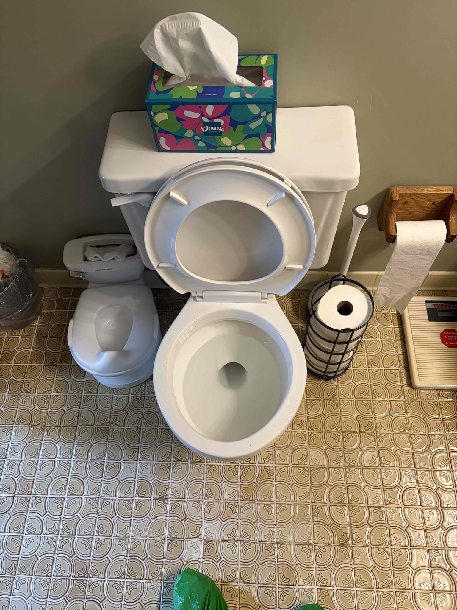 Water heater heater flush 
Gas shut off valve and gas flex replacement
Today we did a annual inspection for the water heater, and we recommended to do a water heater flush on the unit and that is what we did, flush the unit out first and ran cold water through to insure there wouldn’t be a future problem. When cleaning up I noticed that the flex line for the gas had a leak on it, I smelled it at first then I checked it with the gas sniffer, and there was a leak connected the flex line to the sediment trap. What I proposed is to replace the gas shut off and the flex due to the fact that the shut off was old. Replaced it with a new valve and there is no further leak. Customer also would like to replace the toilet, recommend to do a chair height (standard) round kholer toilet to match the other one upstairs. At this time there is no further leak.