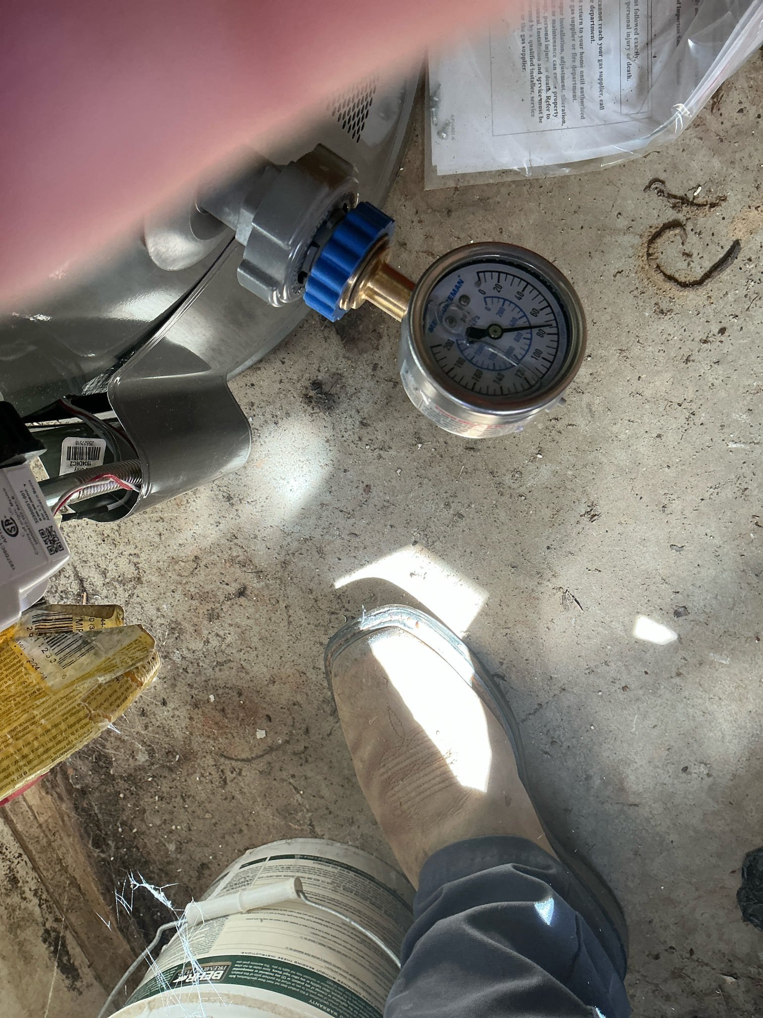 Customer called us for toilet backing up and upstairs, found toilet to be clogged. Customer expressed interest in swapping toilet anyways so we recommended replacing toilet and unclogging line as well clog soft tissue line on double Y for back-to-back toilet and installed new toilet thoroughly tested for any leaks everything is working as intended.