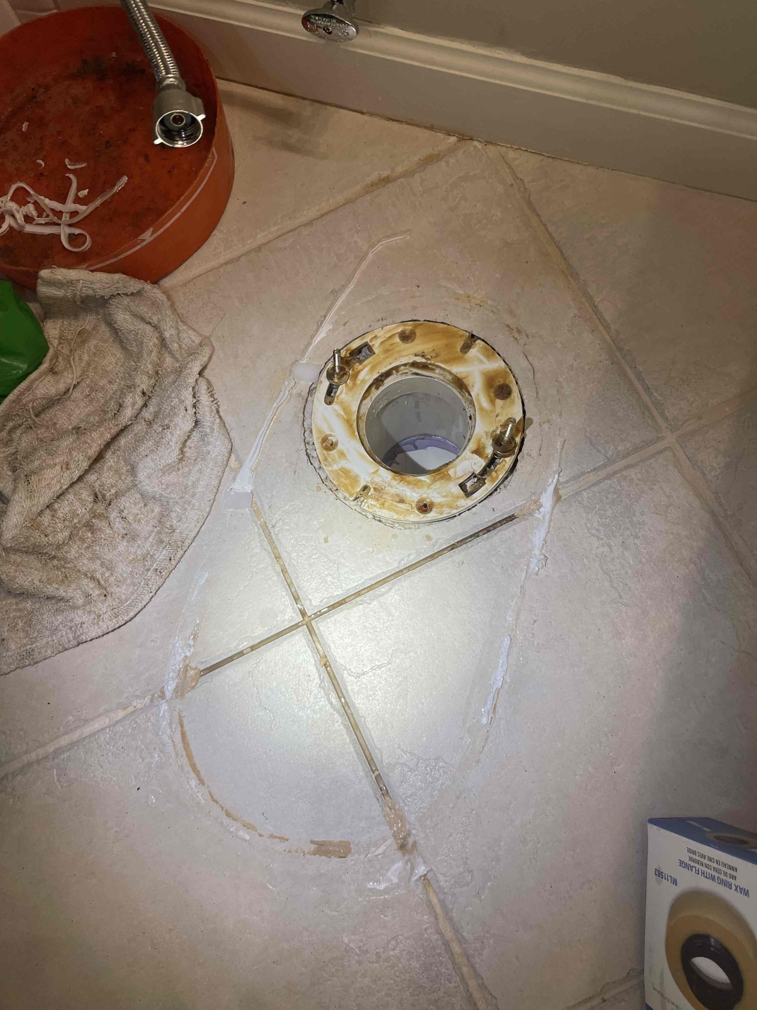 No issue with work of previous technician. Water/sewage coming up from base of the toilet. We pulled the toilet and ran the sewer camera. No issue with the drain under the home or in the customers yard. Sewer line runs off the property back into the woods. There is a 6” city cleanout to the left of the customers fence. There are two breaks in the line with root intrusions. One break is at the sanitary tee on the side of the cleanout stack with roots getting in, second break is 12-13’ deep at the bottom of the cleanout. There is visible sign in the cleanout up by the cap that the line was backing up and depositing sewage debris along the sides of the pipe which indicates there was a back up. Sewer is not currently backing up, but will continue to occur unless root intrusion is addressed. Notified homeowner to contact the city/county water department first to see if this cleanout is their responsibility. If it is not the sewer line will have to be jetted for a temporary fix, or dug up an