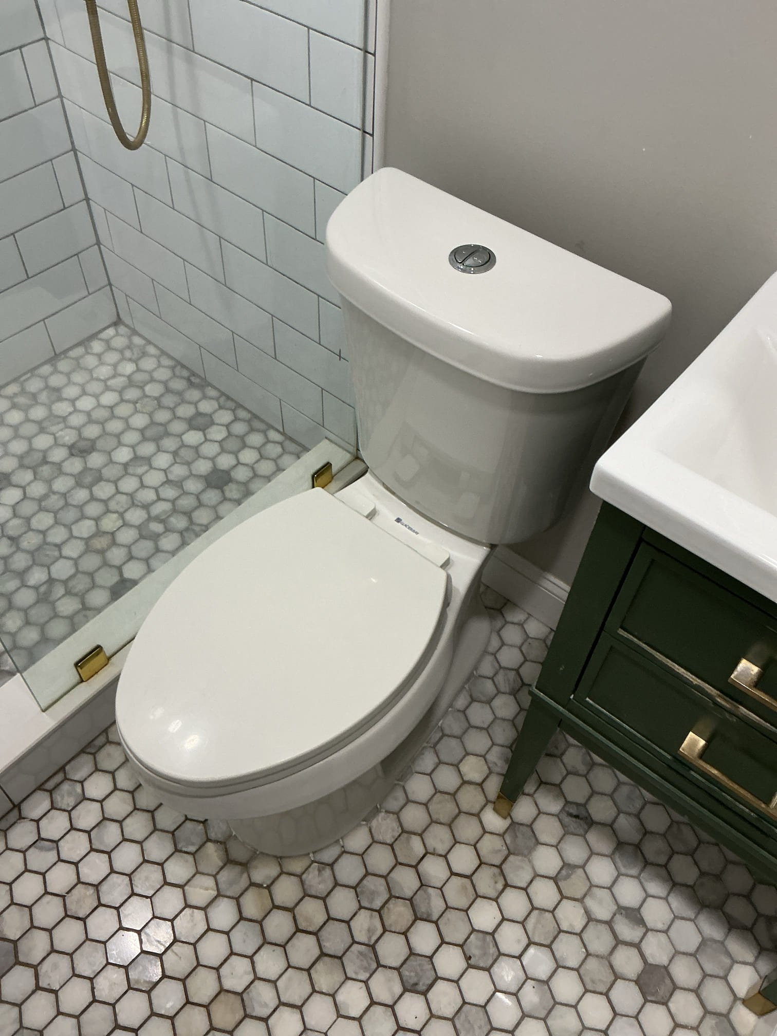 Customer needed camera of sewer for home under contract. After through evaluation of home found a few additional items. Gave customer options for repairs/replacement. Pulled toilet to camera line found small section of cast iron inside home. Suggest to remove sections to prevent future issues. Set toilet back after scope. Suggested to install cleanout tee in garage area if customer does not want to preform excavation for exterior cleanout. Also suggested to replace PRV due to higher pressure and water heater being 14 years old (past life expectancy). Later found thermal expansion tank to be ruptured. Checked area of work for leaks and proper function. 