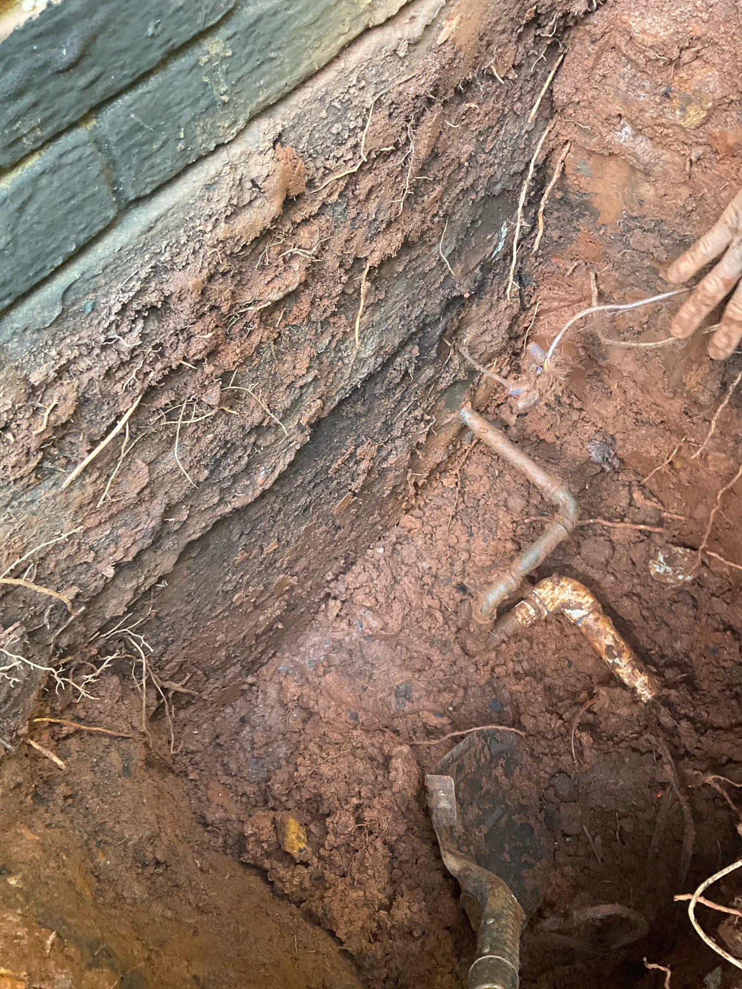 Dug up 3-4 feet deep outside the home , fixed copper water pipe leak , installed new copper line thru wall inside 1” pvc sleeve , installed new GE whole house water filter with shut off valves / bypass , new water shut off valve for hose bib , toilet and new western elongated ADA toilet supply and installed, discussed and sign up membership with Mr. Clancy today . 