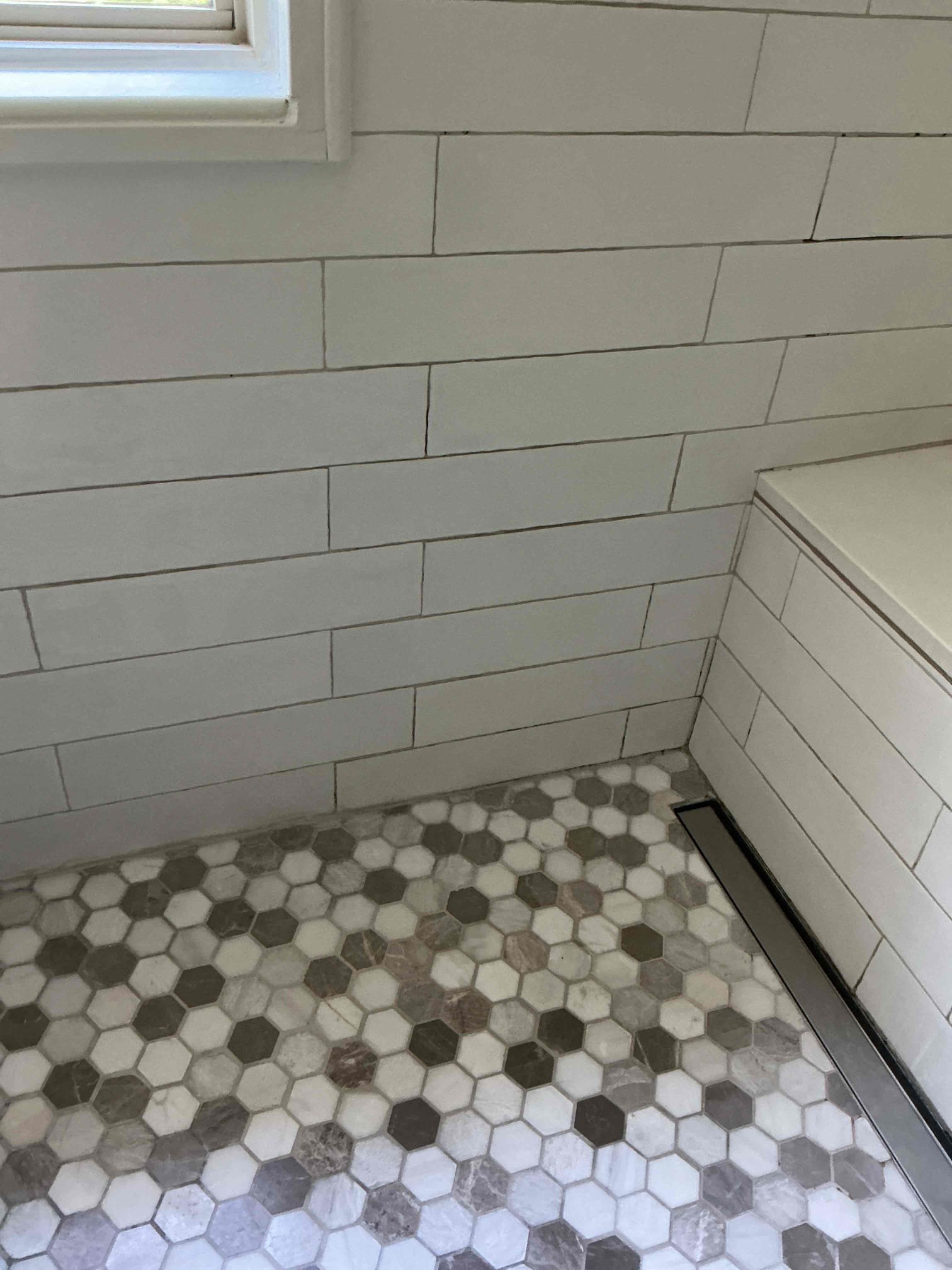 Customer had small stain on ceiling coming from small leak in shower area. Found multiple areas of missing grout in shower and shower wall after evaluation gave customer options for repairs/replacements. Customer was pretty confident with origin of issue and was just looking for an opinion found pressure to be high and addressed with Customer.