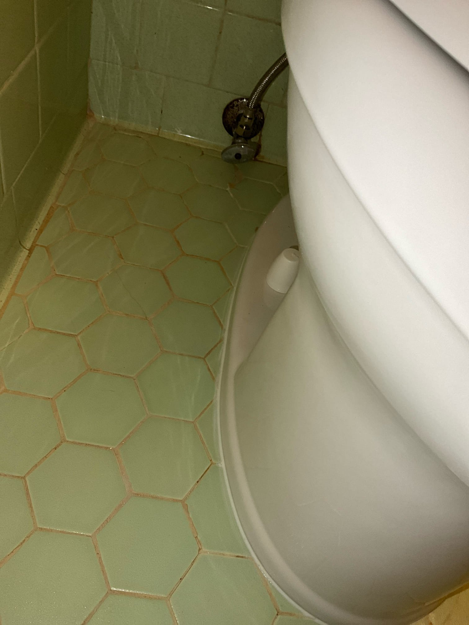 Customer had a poorly functioning toilet that was spraying water from under the lid and high pressure. Made customer aware that since the old prv couldn’t be located, that we would cut a new prv in. If any issues arise from a prv buried in the yard, then additional diagnostics or repairs may be necessary. Also made customer aware that all evidence supports to her original or. Being buried in the yard in galvanized pipe. Also noted cast in poor condition. Replaced toilet and prv and left quotes for cast replacement and new water service. Made customer aware that the galvanized line will slowly cut her water flow off more and more as time passes. 