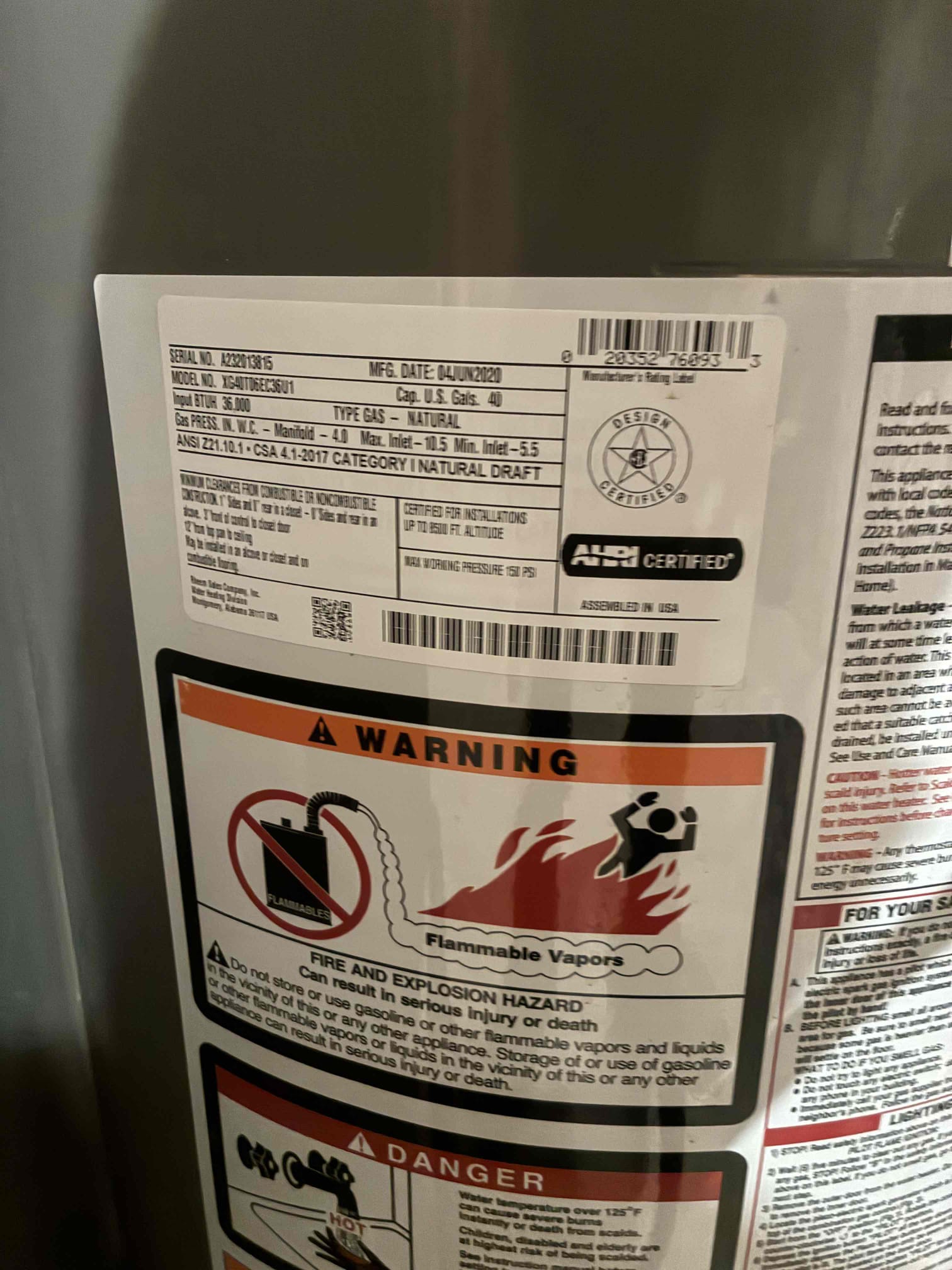 Customer wanted quote to replace 40 gallon water heater after thorough evaluation found a few additional things to address gave quotes for repair/replacements. Also found pressure to be extremely high up to 140 psi.