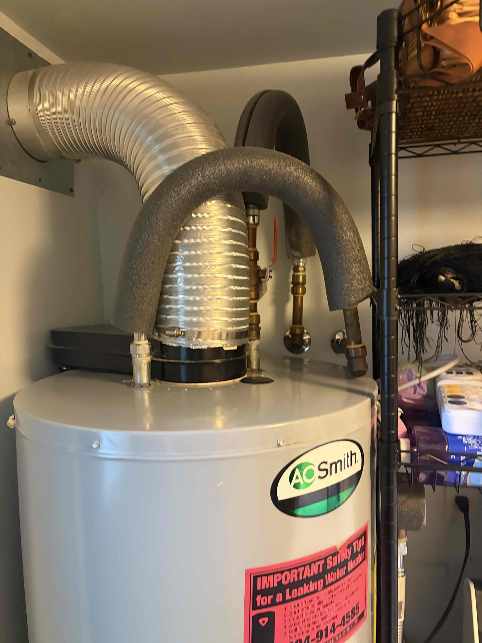 For this customer, they have a weird issue where the hot and cold water is mixing somewhere in the house. They have a cartridge single handle that I recommended replacing, and it could be a potential issue with the dip tube in the water heater. The water heater was installed with flex lines and SharkBites. The water heater is from 2015. However, I recommended to replace the heater due to the fact that it is outside the manufacturers warranty after 10 years. I recommend replacing the cartridge of the shower first if that doesn’t work, we would have to go faucet the faucet the faucet to figure out where the cross connection is happening because water is going into the toilet so at this time, I recommend replacing the water heater the cartridge, and potentially a couple faucets.
