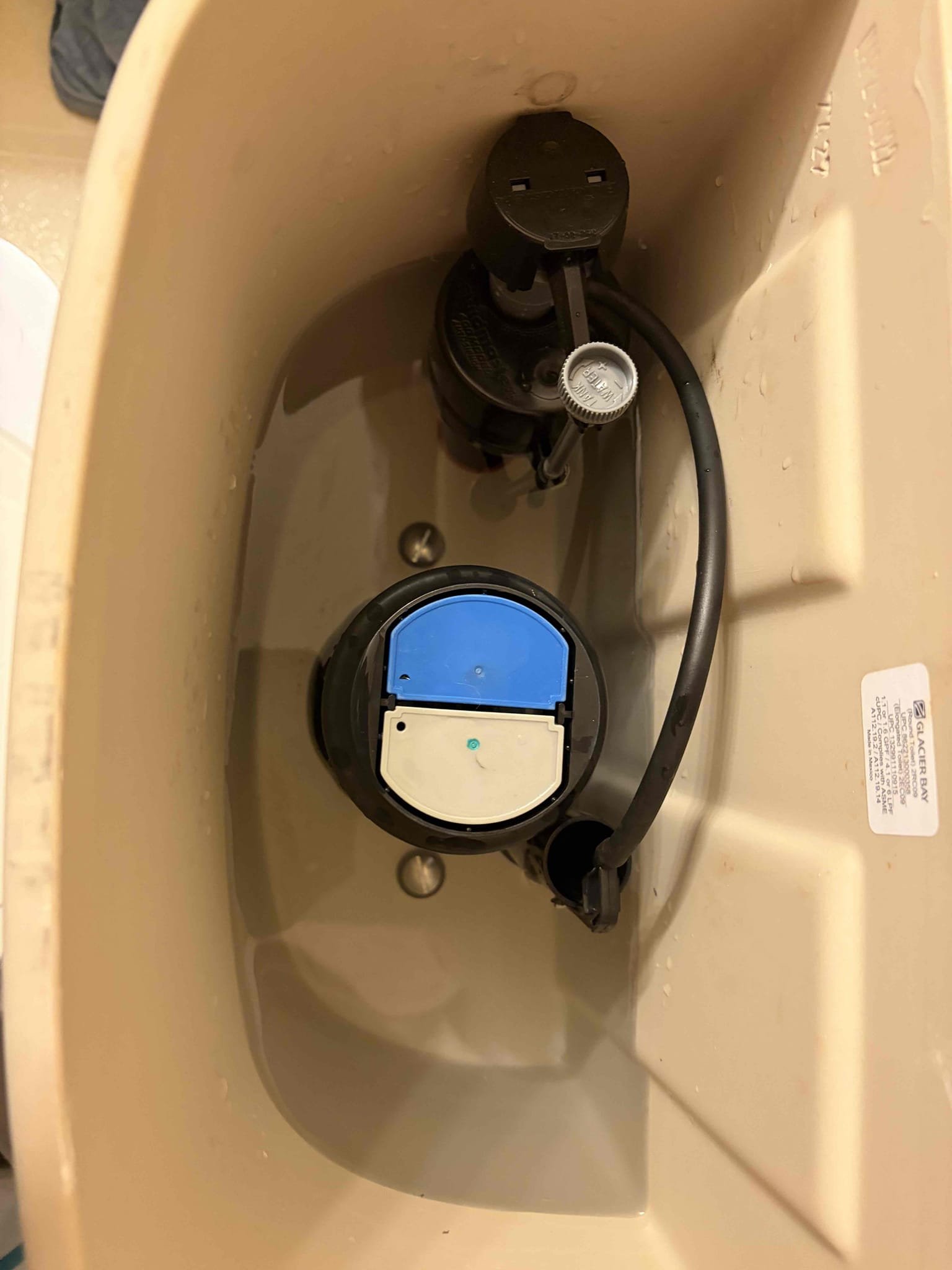 Fill valve toilet replacement 
Courtesy item- bidet cp

This customer and issue installing the bidet where they had crossed the thread of the plastic nut to the plastic fill valve, so therefore recommended to replace the fill valve and the supply line in the shut off valve. However, the customer just wants the fill valve replaced so that is exactly what we did the reason for the Replacement of the supply line and the angle stop is because the threads for that angle stop is not as common as a 3/8 compression so that’s why I recommended replacing it at this time. Just replaced the fill valve and installed the bidet once installed there are no leaks and the customer is all set to use their toilet again.  Water pressure is normal at 50 psi. No further issues at this moment.