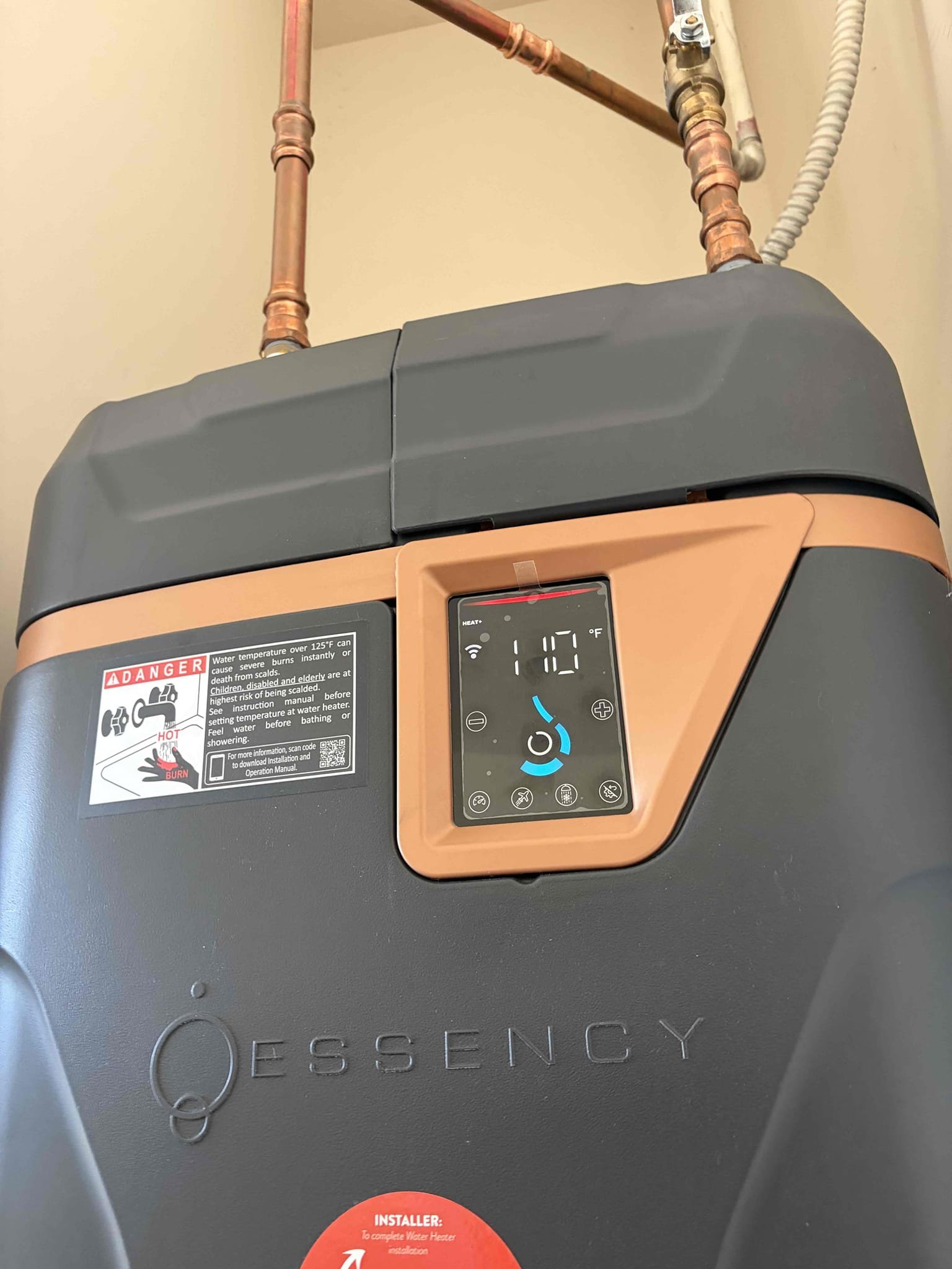 For this customer, they were trying to DIY some sort of flame sensor valve for this electric water heater the sensor just plugged into the electric water heater. It’s one of those plastic SNC water heater is the square ones something wrong with the sensor the CUSTOMER just needed the sensor pushed in and clipped in so that is what I took a look at and just helped them out. However, their water pressure is high and 90 psi so I recommended to get the pressure reducing valve replaced as soon as possible. The customer also doesn’t have a thermal expansion tank on their water heater all good home services install this heater however they did the electrical outside of the actual water heater and didn’t go back with the thermal expansion tank. I recommend to install a new thermal expansion tank pressure reducing valve and fix the electrical or having an electrician come out to fix it at this time, the customer is taken care of other than the pressure reducing Valve. 