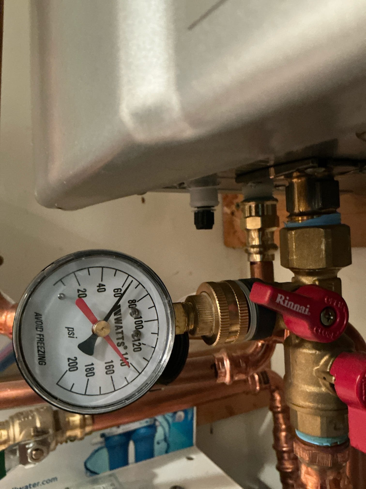 Performed win with Chen annual plumbing inspection. All plumbing is up to date and working properly. Also performed a win with Chen tankless flush. 
