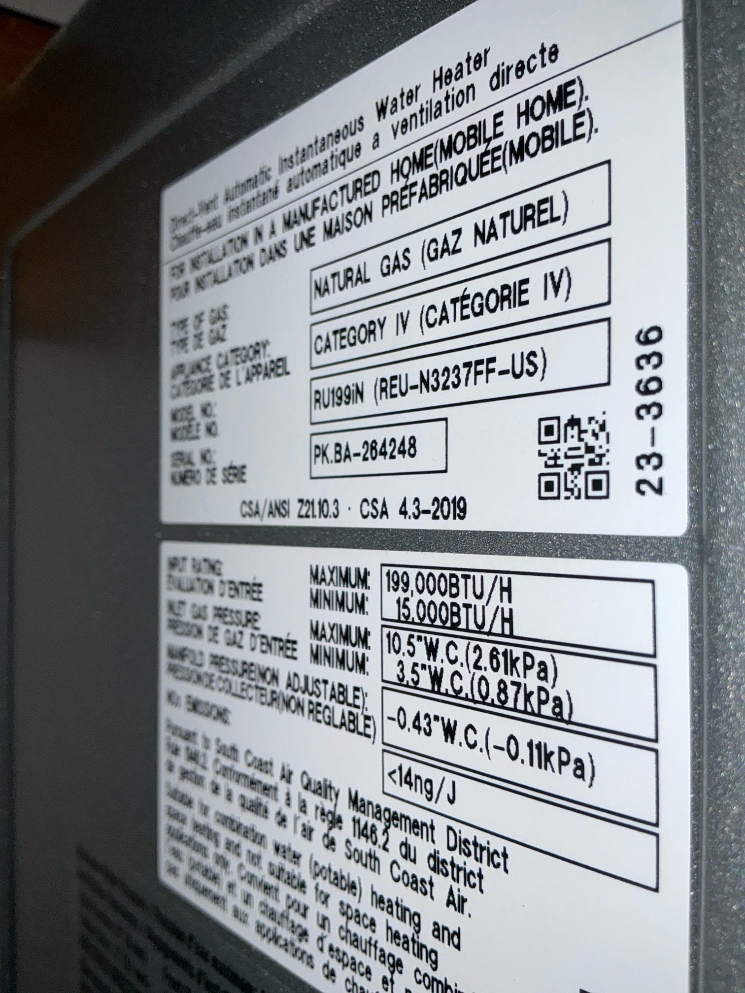 Performed win with Chen annual plumbing inspection. All plumbing is up to date and working properly. Also performed a win with Chen tankless flush. 