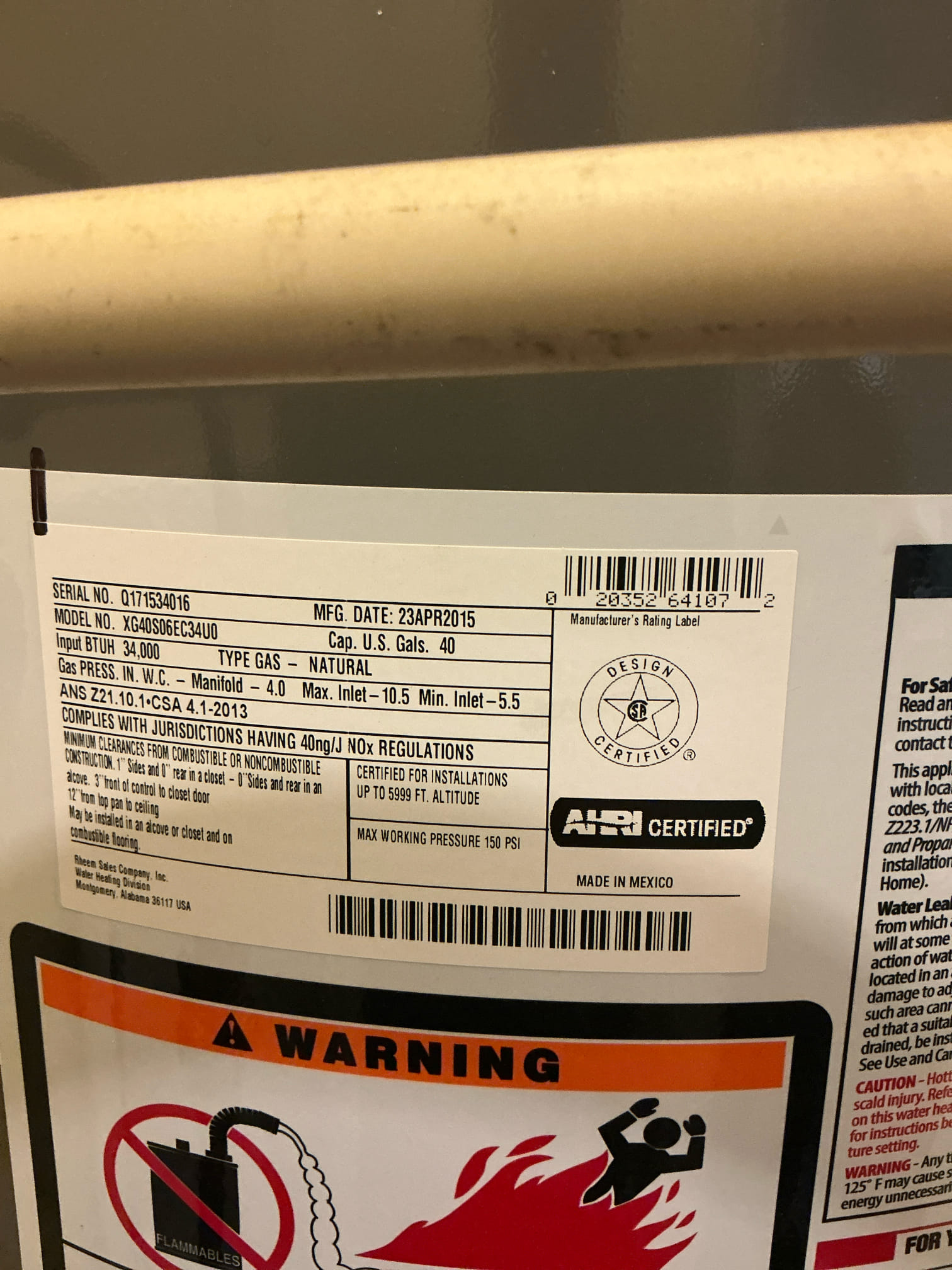 Looked at leak in cast iron 4” drain. Will completing clear form customer express dislike like the actions feeling like it was just an up sale tactic. Customer does not want additional estimates for water heater and Prv. Due to not being what was called out for.