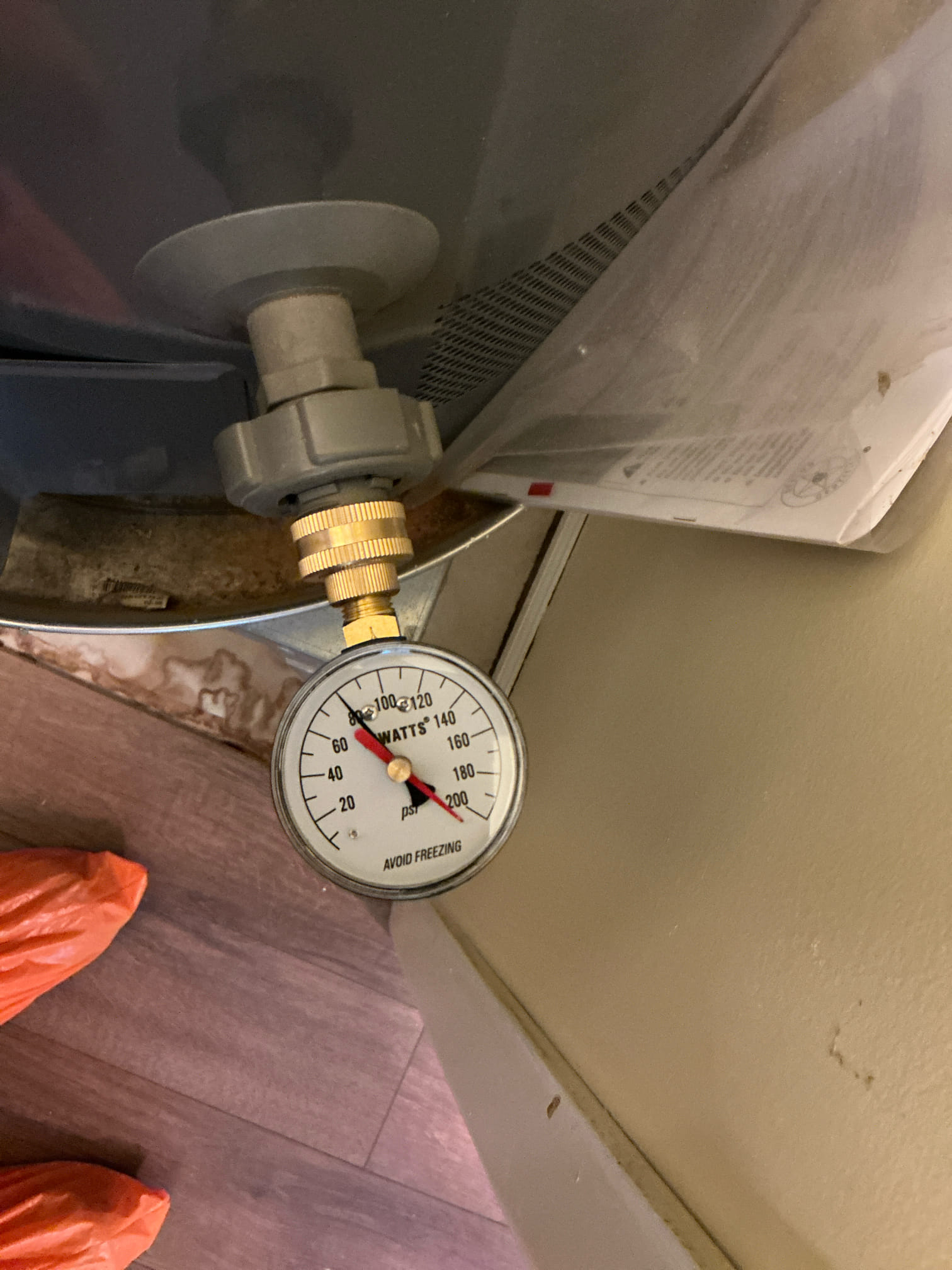 Looked at leak in cast iron 4” drain. Will completing clear form customer express dislike like the actions feeling like it was just an up sale tactic. Customer does not want additional estimates for water heater and Prv. Due to not being what was called out for.