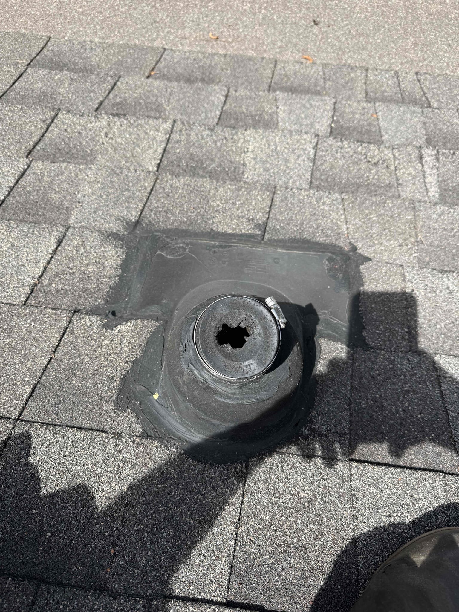 Water leak upon arrival. Customer stated he noticed water in the garage coming down the wall. After looking and making sure everything in the kitchen was dry went into crawlspace and ran sink and dishwasher. Noticed no leaks and everything was dry in the crawlspace. Went on roof to make sure old vent stack was capped. Found that an animal had broken through the middle of the vent stack, informed customer that this could be the cause of the issue and the cap would need to be replaced. Gave customer estimate, customer declined estimate. Customer chose to go with a membership 