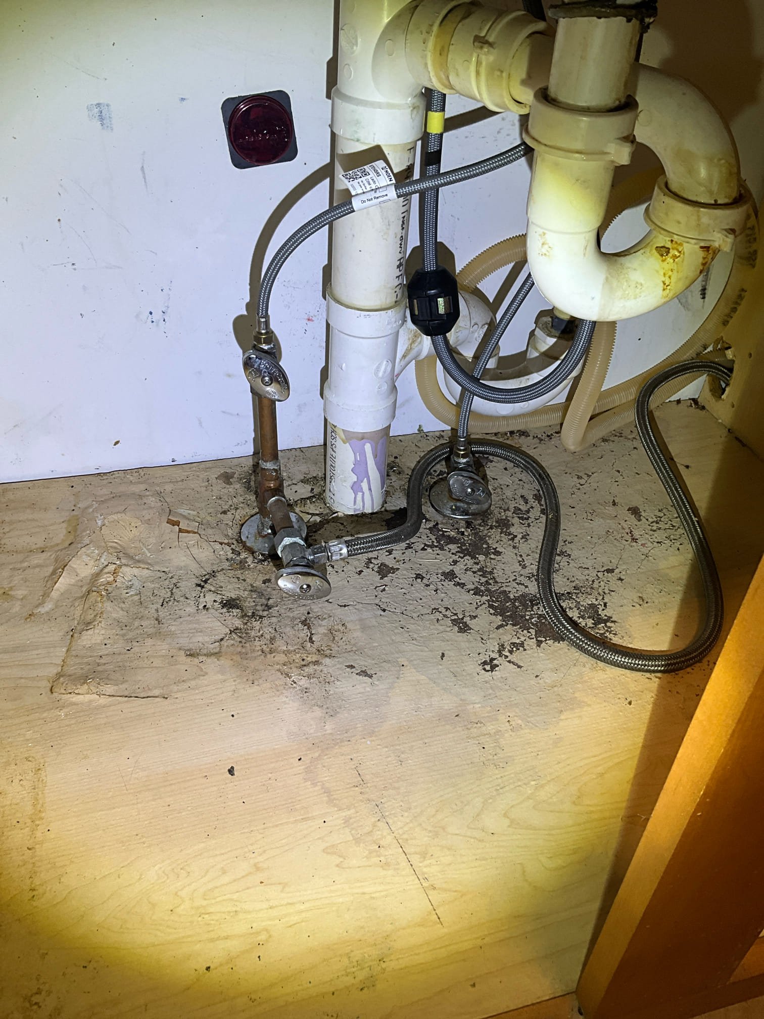 Customer had a sink strainer that suddenly failed and caused drain water to leak between floors. Customer also had an upstairs toilet that needed replacement. Replaced the sink strainer and replaced the toilet. Tested all work to ensure proper function and no leaks. 