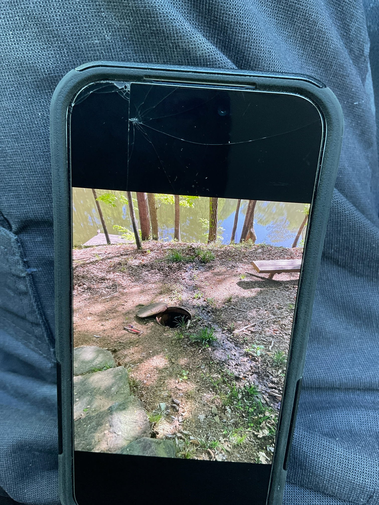 Customer stated that there was sewage spilling out in backyard. Found that there was a 4 inch cleanout that was backing up which was about 10 to 15 feet away from manhole. Pulled manhole and found that city side had lots of roots in it. Stated to customer that we can get and customer agreed. Customer then called city and city responded right away and had their crew come out to get issue resolved. Charged customer minor diagnostics for time spent out here. 