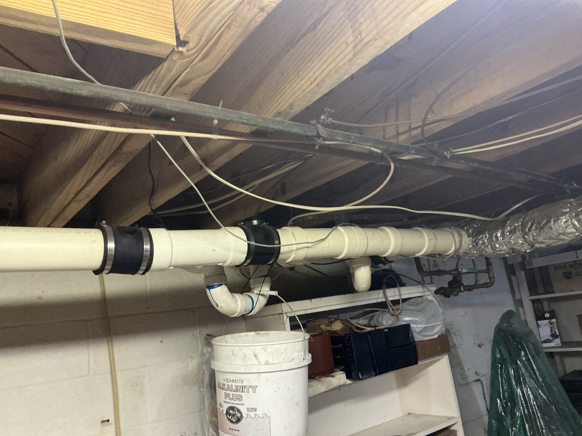 Customer originally called us out for a leak in the basement, after a thorough evaluation, determined kitchen line was back sloping and full of grease and gave initial price to rework small section of pipe and redo kitchen drain above cabinet, however, after we cut pipe found whole section of kitchen line and laundry line full of grease , recommended replacing pipe all the way to crawlspace entrance. Customer agreed also noticed water heater in end of life stage, and PRV had failed noted pressure to be above 110 psi informed customer ,customer wanted all work performed



Cut out and replace section from kitchen to crawlspace entrance with brand new PVC added clean outs from beginning of pipe near kitchen side to the end near laundry side, for customer not to use garbage disposal as garbage can, also inform customer to run hot water if they do use garbage disposal  tested all work found no leaks on re-pipe.


Furnished and installed 50 gallon short water heater replace Thermal expansio