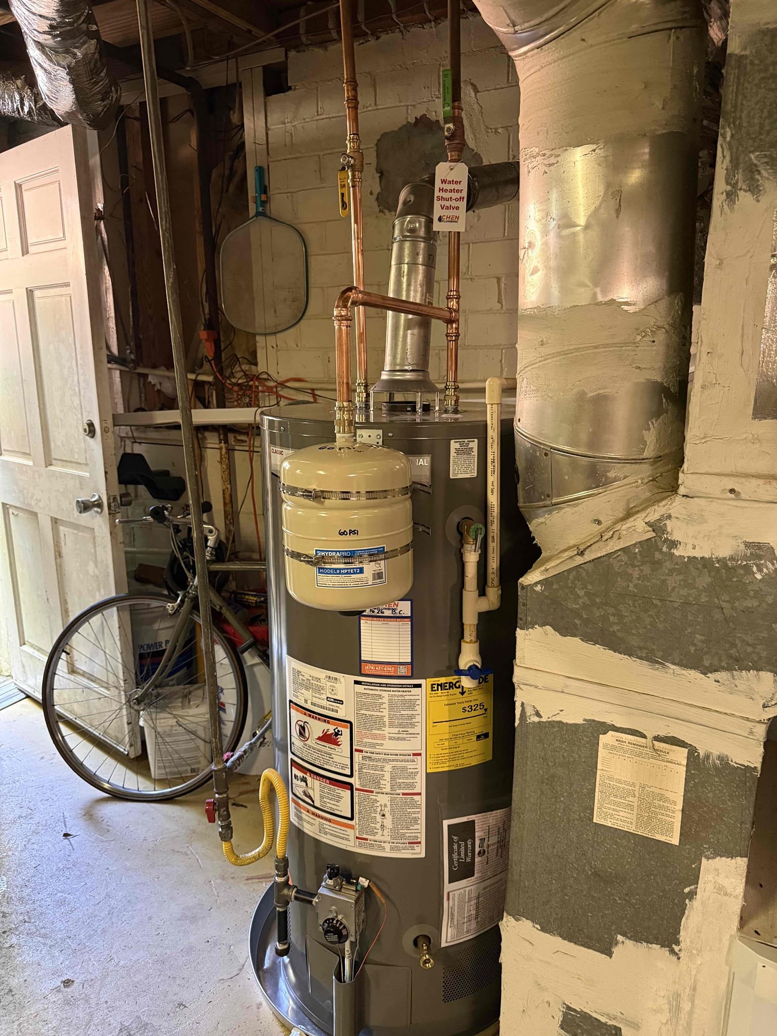 Customer originally called us out for a leak in the basement, after a thorough evaluation, determined kitchen line was back sloping and full of grease and gave initial price to rework small section of pipe and redo kitchen drain above cabinet, however, after we cut pipe found whole section of kitchen line and laundry line full of grease , recommended replacing pipe all the way to crawlspace entrance. Customer agreed also noticed water heater in end of life stage, and PRV had failed noted pressure to be above 110 psi informed customer ,customer wanted all work performed



Cut out and replace section from kitchen to crawlspace entrance with brand new PVC added clean outs from beginning of pipe near kitchen side to the end near laundry side, for customer not to use garbage disposal as garbage can, also inform customer to run hot water if they do use garbage disposal  tested all work found no leaks on re-pipe.


Furnished and installed 50 gallon short water heater replace Thermal expansio