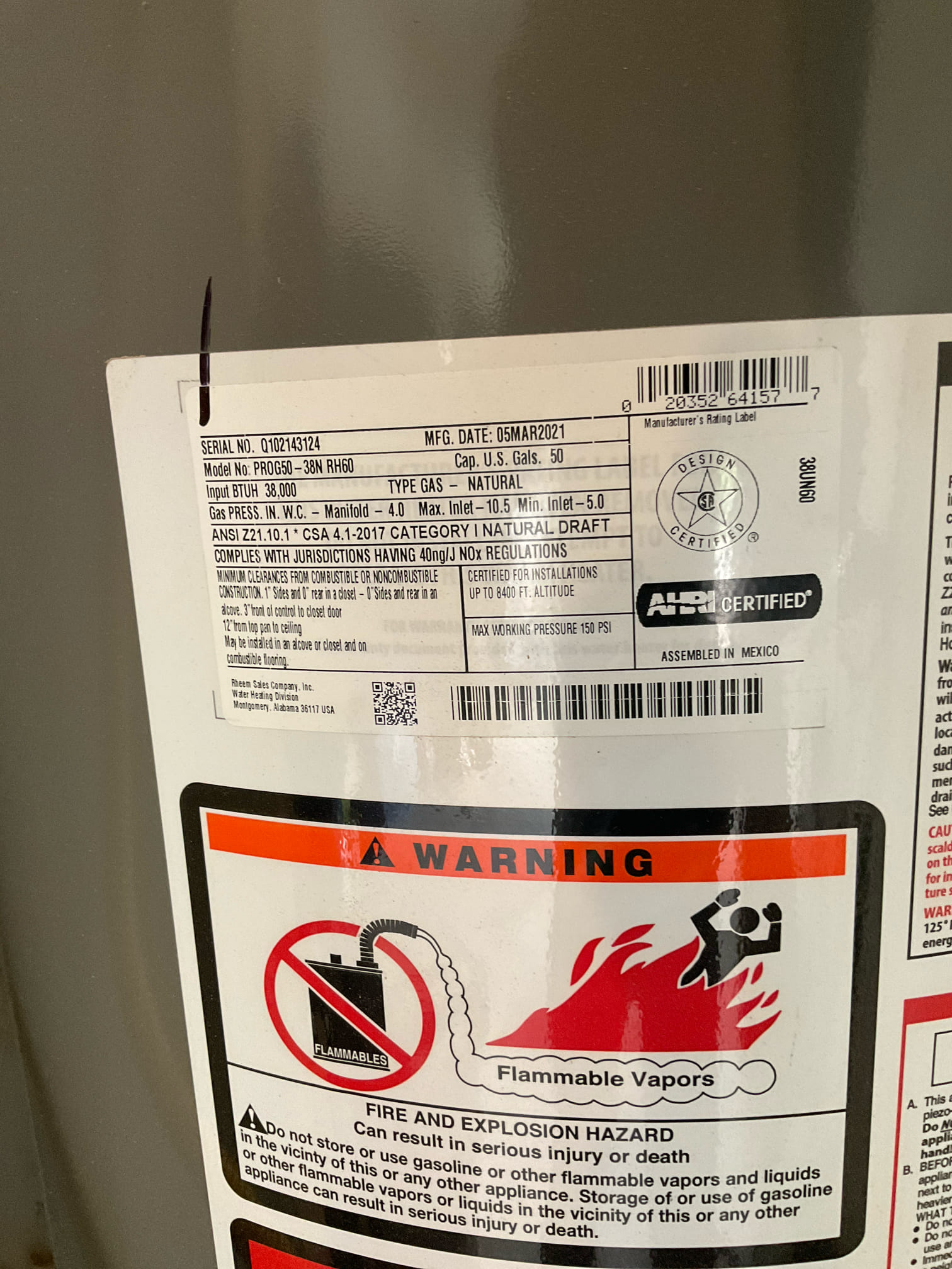 Quoted for water Heater replacement 