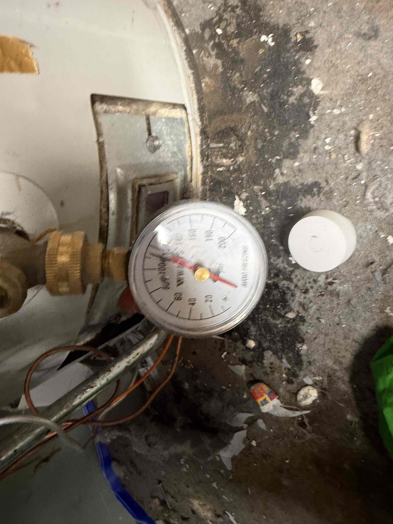 Water heater quote needed upon arrival. Customer is getting quotes for his water heater. After checking pressure and looking at water heater informed customer his pressure was high due to a failing PRV. Customer stated he would try and lower the pressure. Gave customer estimates to replace PRV and 40 gal gas short water heater and bringing it up to code with a new pan, expansion tank, pan, and shutoff valve. 