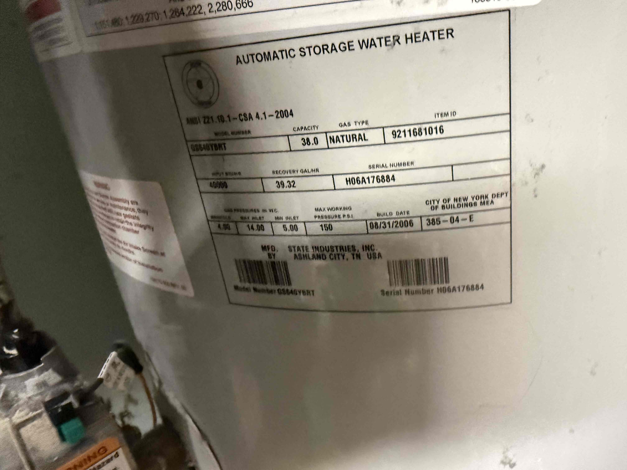 Water heater quote needed upon arrival. Customer is getting quotes for his water heater. After checking pressure and looking at water heater informed customer his pressure was high due to a failing PRV. Customer stated he would try and lower the pressure. Gave customer estimates to replace PRV and 40 gal gas short water heater and bringing it up to code with a new pan, expansion tank, pan, and shutoff valve. 