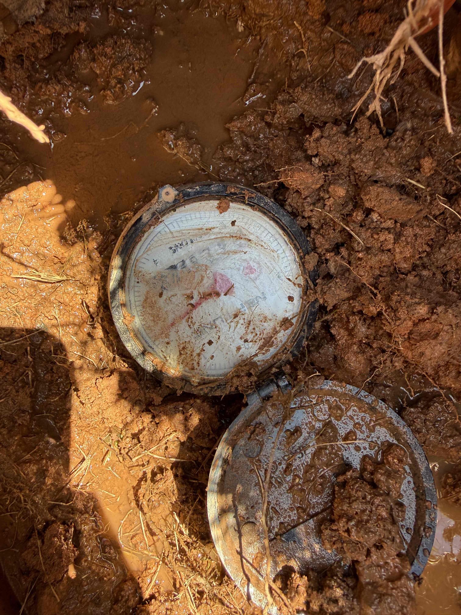 Water leak upon arrival, customer stated he has had water on that side of the house before but now it’s getting worse. Informed customer we could dig up the water service and make a repair. After digging up water service found a 1 1/2 inch water service to the house leaking at a 90. Informed customer we could cut that section of pipe out and replace it. Gave customer estimate, customer approved estimate. Cut out broken section of pipe and replaced it with a new section. Allowed glue 2 hours to dry and turned water back on. Meter is no longer spinning and there is no longer a leak. Water is back on and working properly, no leaks upon departure 