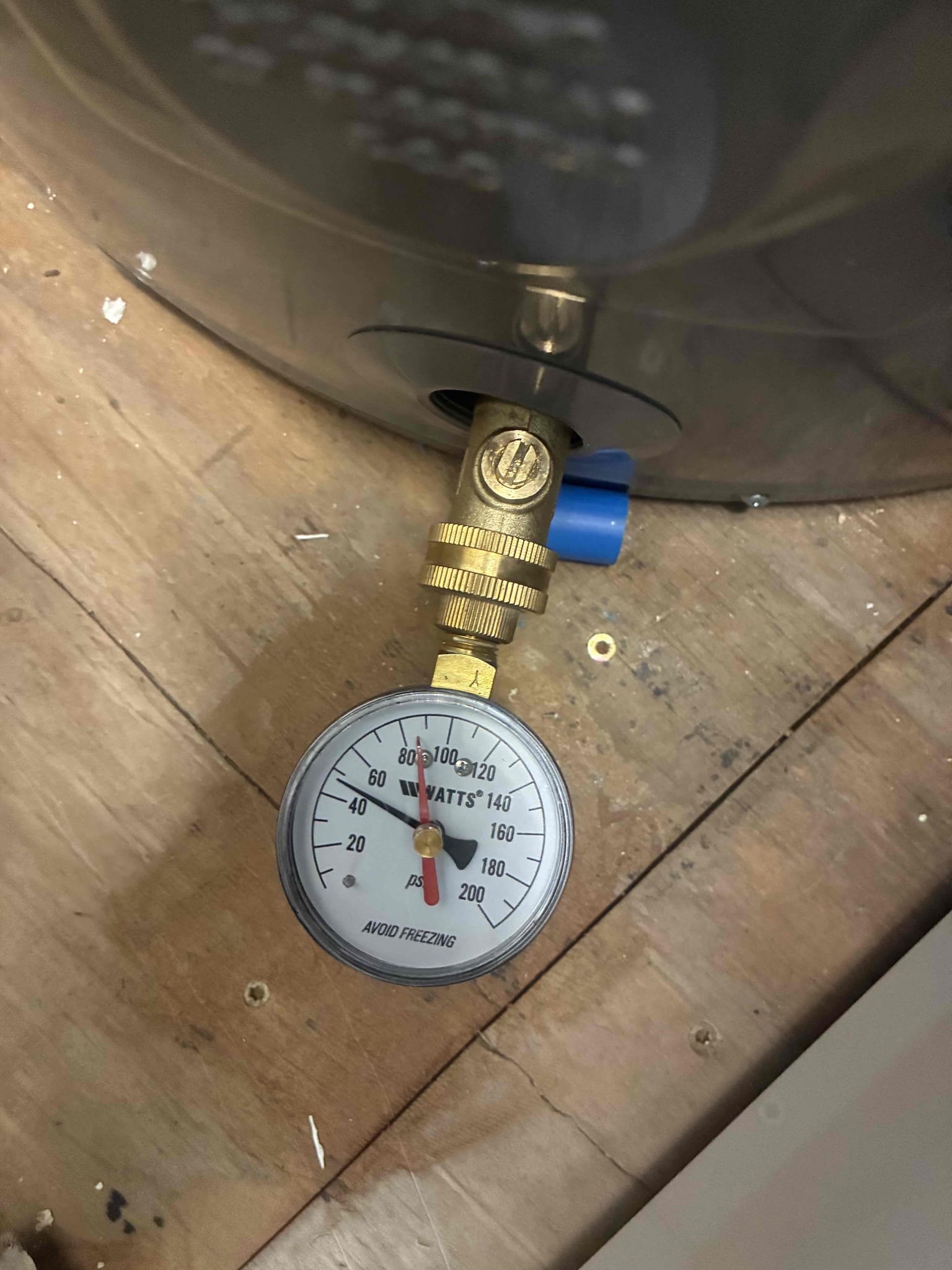 Customer had kitchen faucet with low pressure to fixture and small drip coming from toilet tank in upstairs bathroom after throughout, evaluation gave customer options for repair/replacements. After replacement of customer supplied kitchen faucet and customer supplied toilet, checked all areas of work for leaks and proper function.